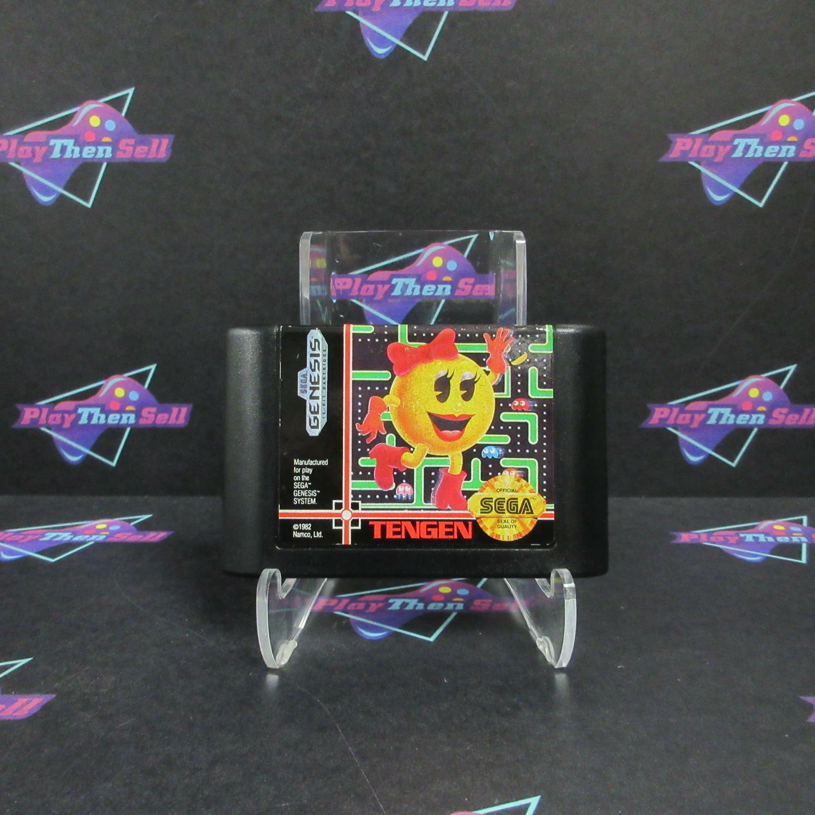 Ms. Pac-man Sega Genesis Boxed AD Complete CIB - Very Good