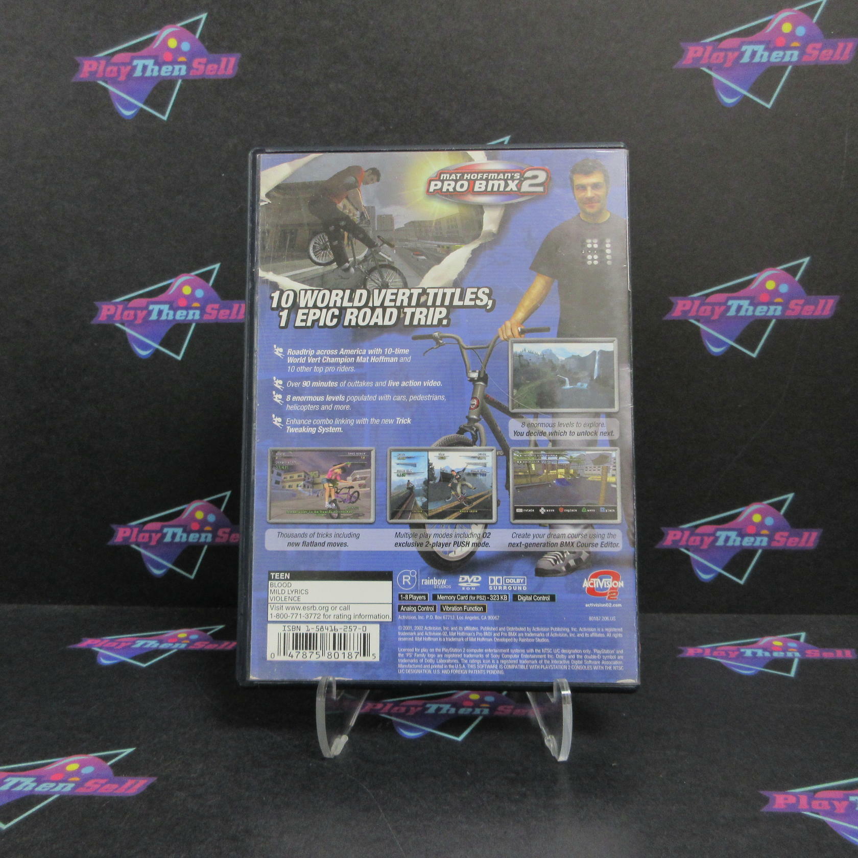 Mat Hoffman's Pro BMX 2 PS2 PlayStation 2 AD/MD + Reg Card Complete CIB - Very Good