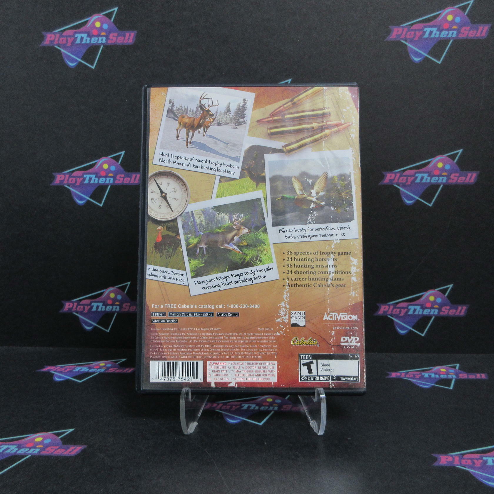Cabela's Trophy Bucks PS2 PlayStation 2 AD/NM - Very Good