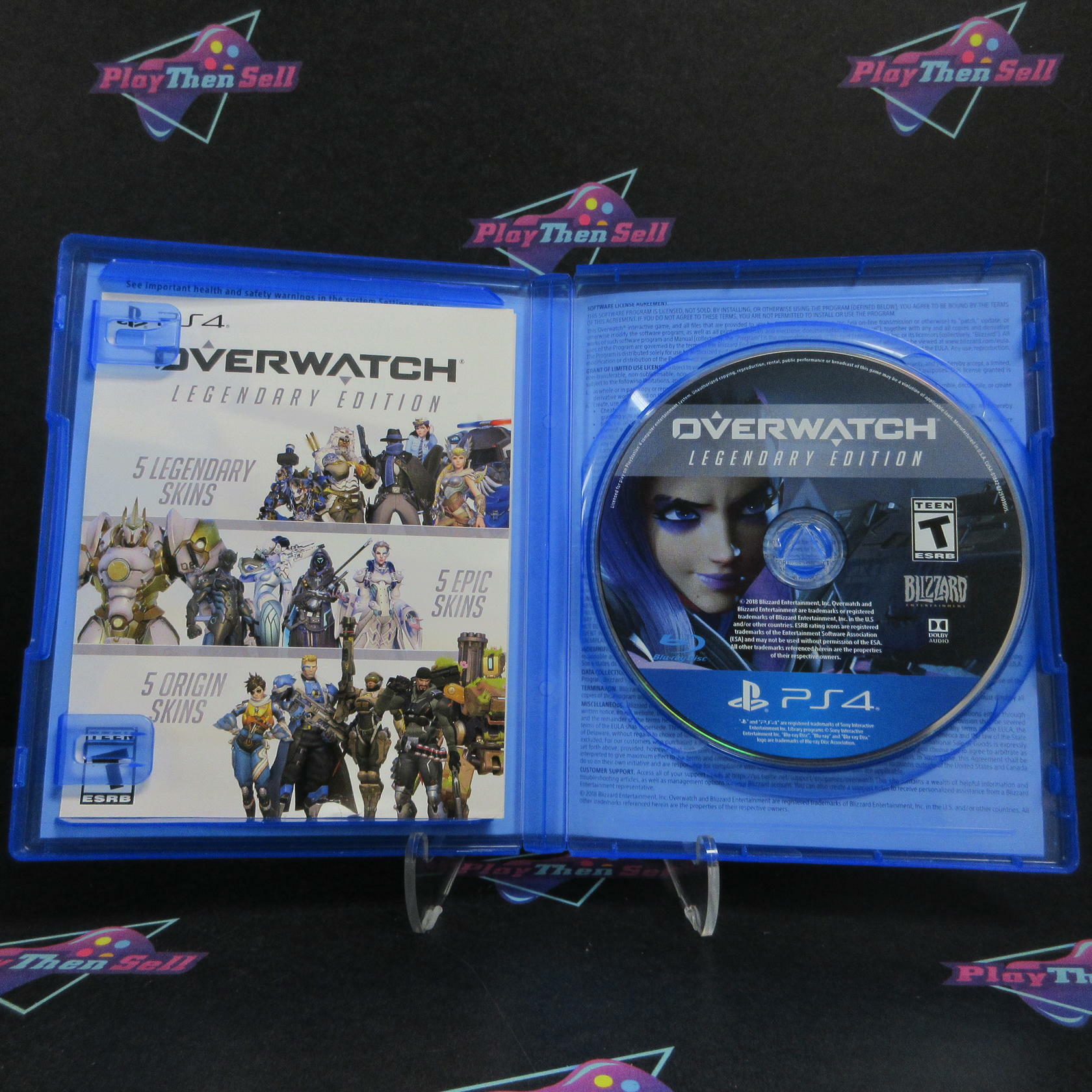 Overwatch Legendary Edition PS4 PlayStation 4 AD Complete CIB - Very Good