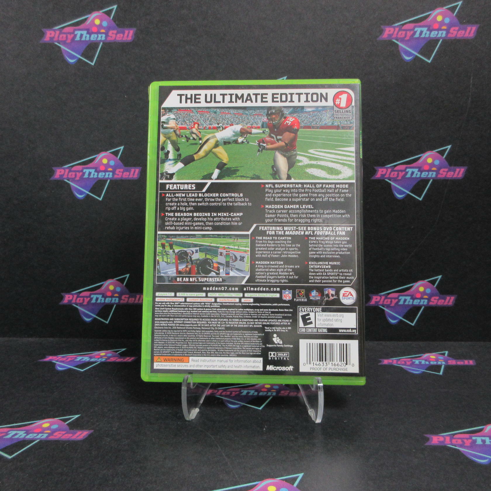 Madden NFL 07 Hall of Fame Edition Xbox 360 MD Complete CIB - Very Good