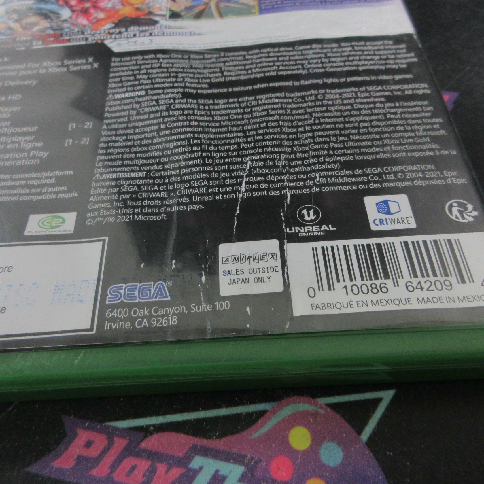 Demon Slayer The Hinokami Chronicles Xbox Series X / Xbox One AD Complete CIB - Very Good