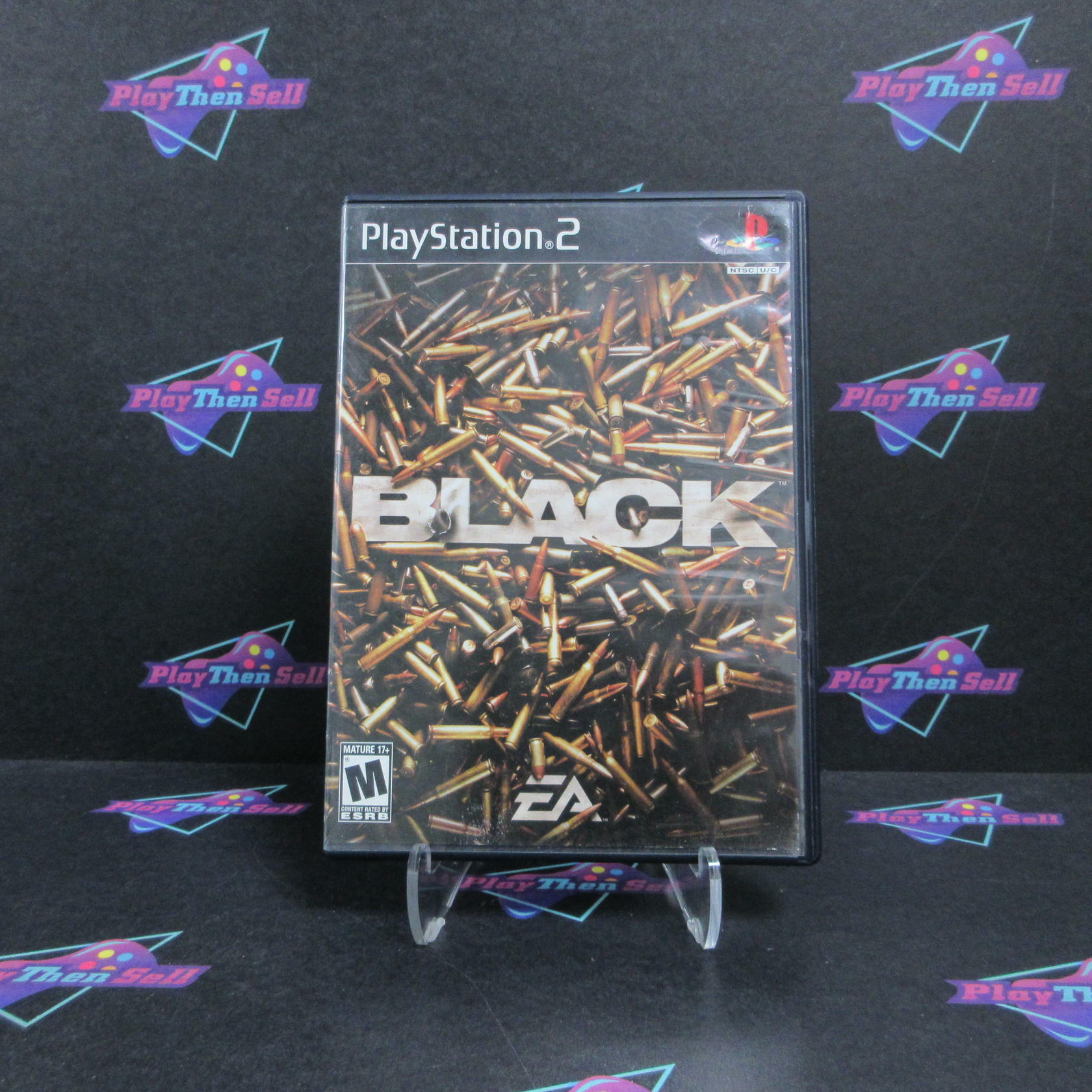 Black PS2 PlayStation 2 AD/NM - Very Good