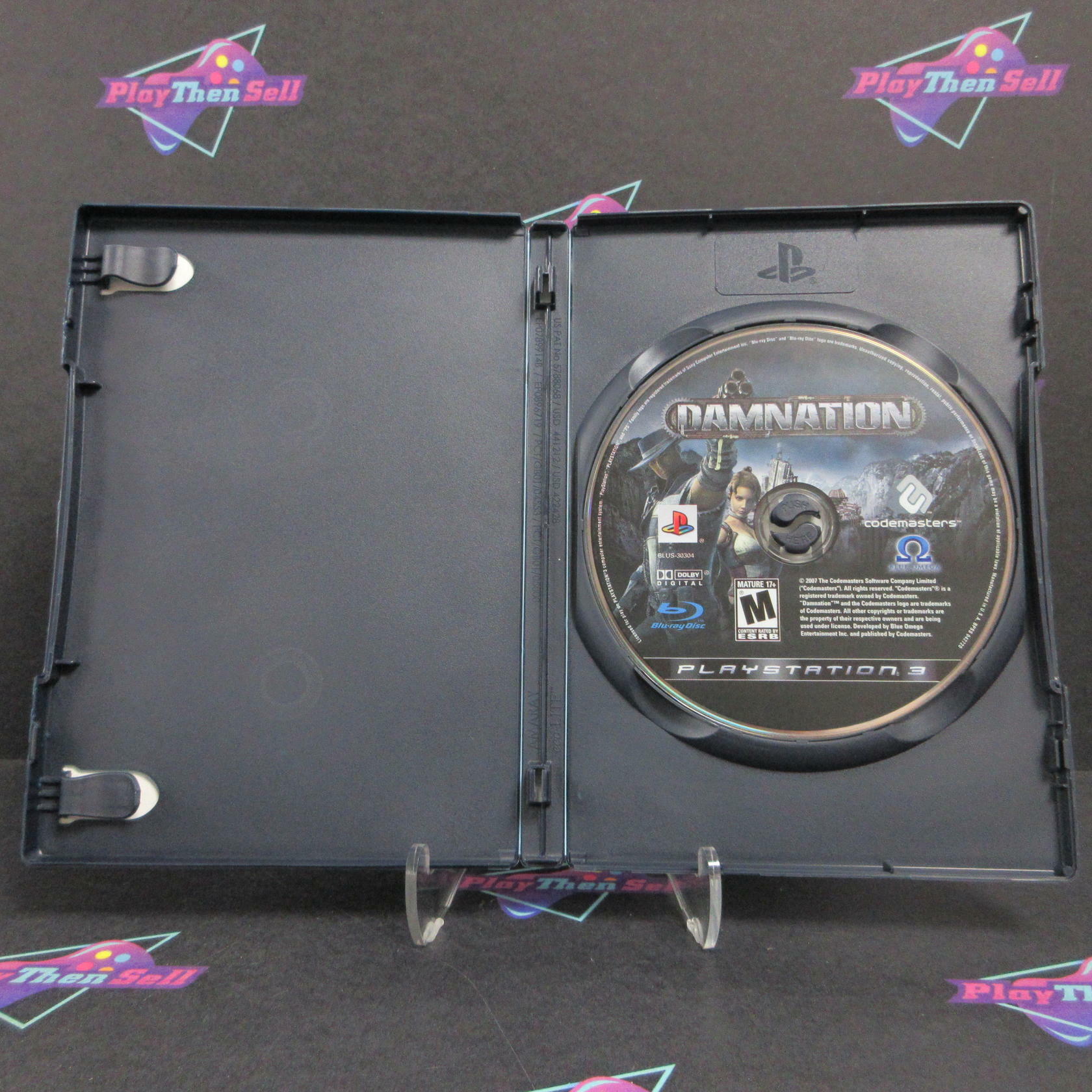 Damnation PS3 PlayStation 3 Rental Art / NM - Very Good