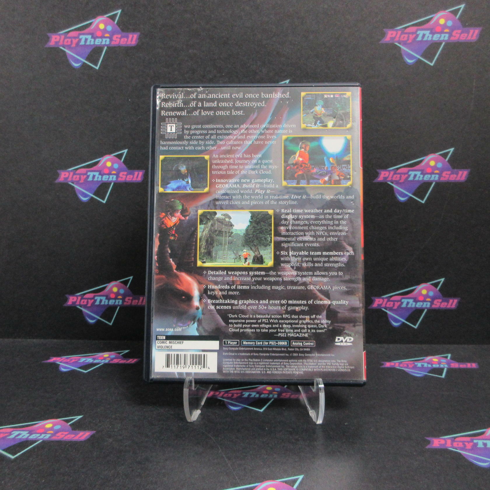 Dark Cloud PS2 PlayStation 2 GH AD/MD Complete CIB - Very Good