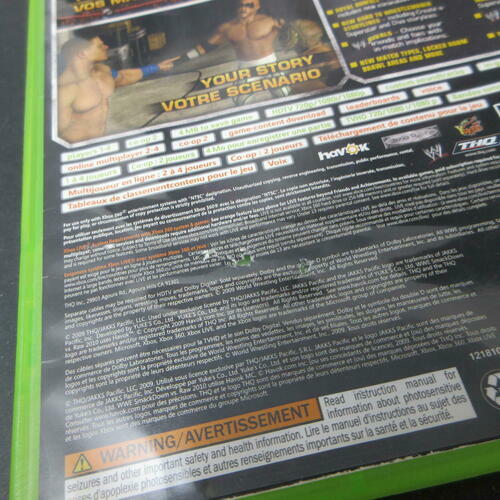 WWE SmackDown vs. Raw 2010 Xbox 360 AD/NM - Very Good