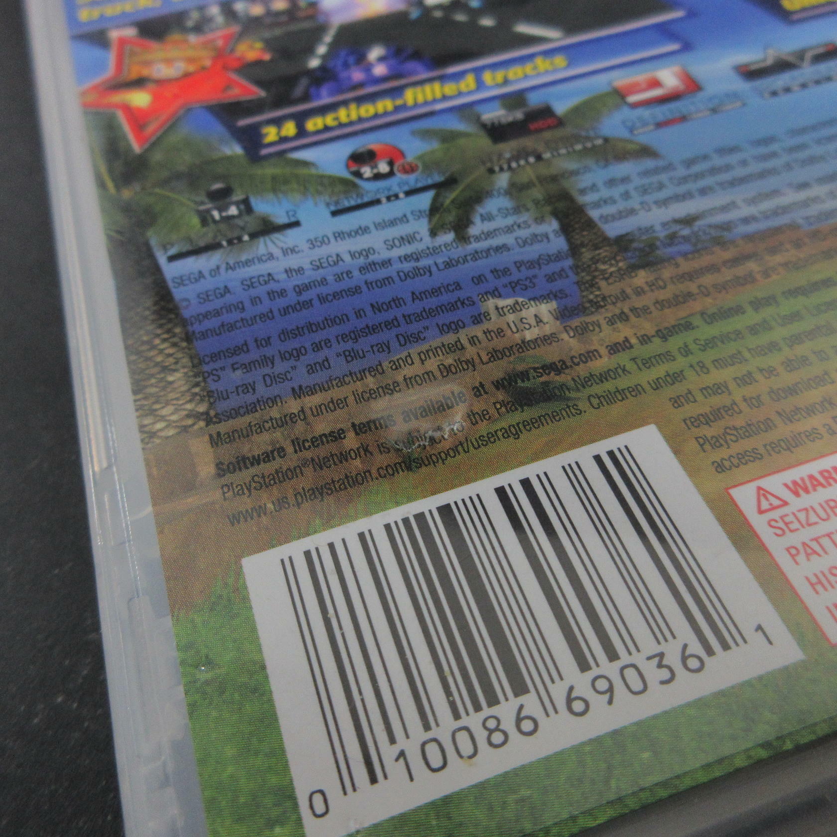 Sonic & SEGA All-Stars Racing PS3 PlayStation 3 AD Complete CIB - Very Good