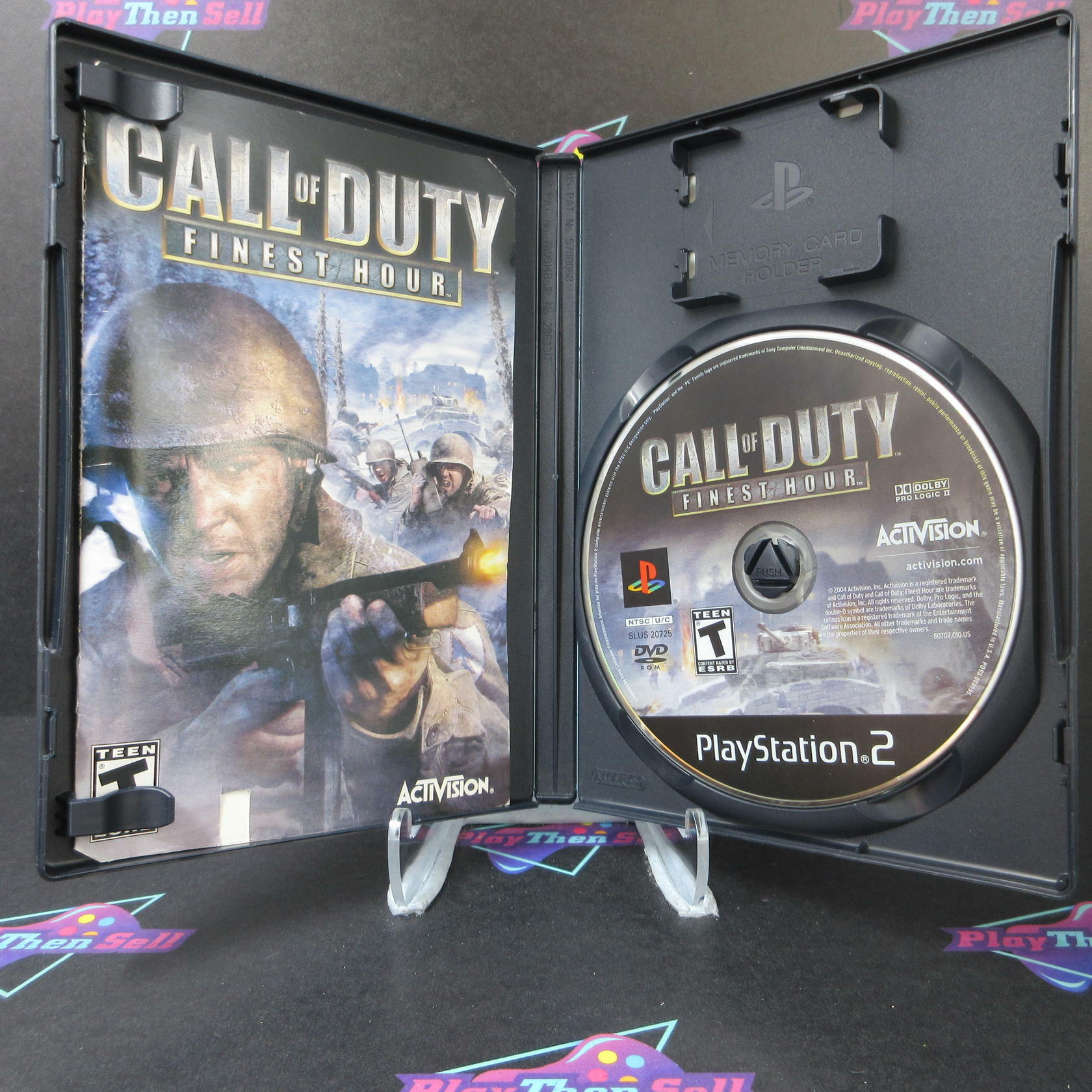 Call of Duty Finest Hour PS2 PlayStation 2 MD Complete CIB - Very Good