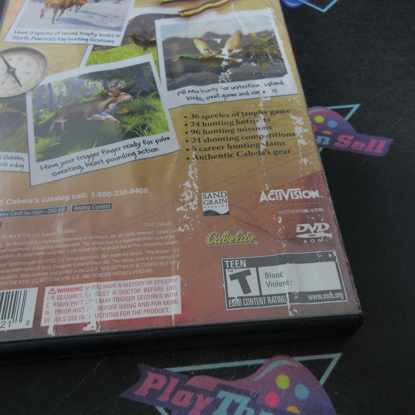 Cabela's Trophy Bucks PS2 PlayStation 2 AD/NM - Very Good