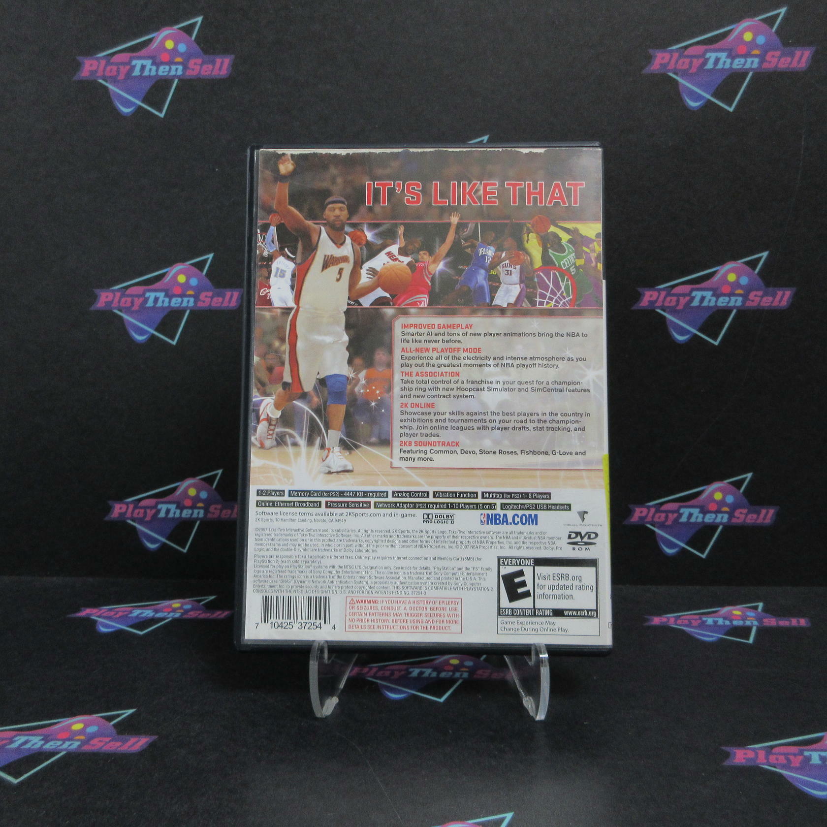 NBA 2K8 PS2 PlayStation 2 AD/MD Complete CIB - Very Good