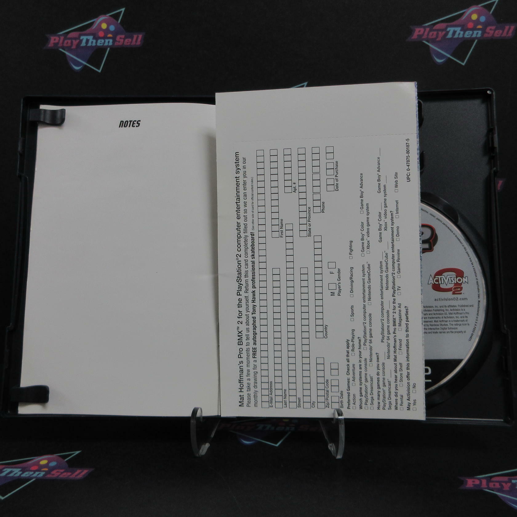 Mat Hoffman's Pro BMX 2 PS2 PlayStation 2 AD/MD + Reg Card Complete CIB - Very Good