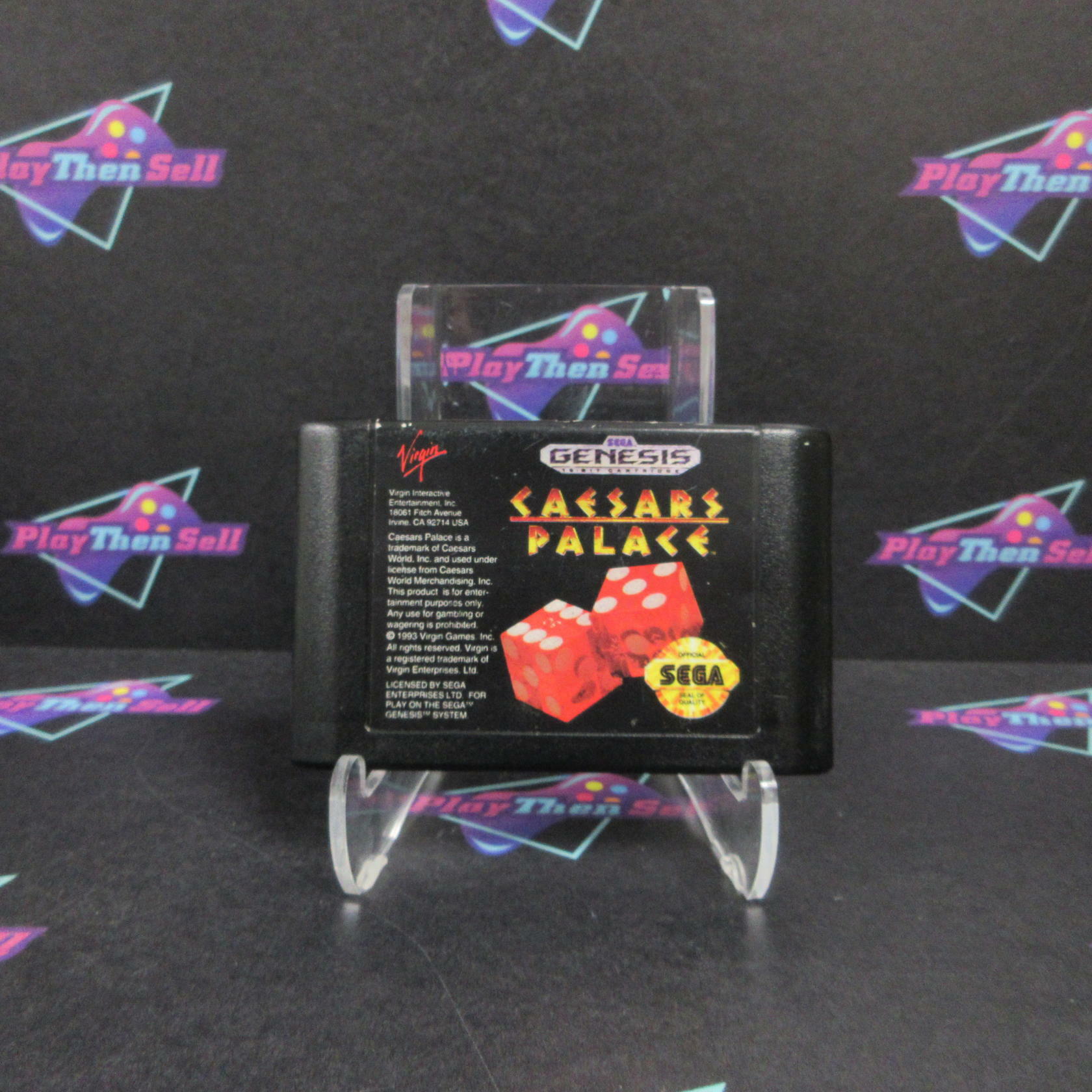 Caesars Palace Sega Genesis Boxed AD/MD Complete CIB - Very Good