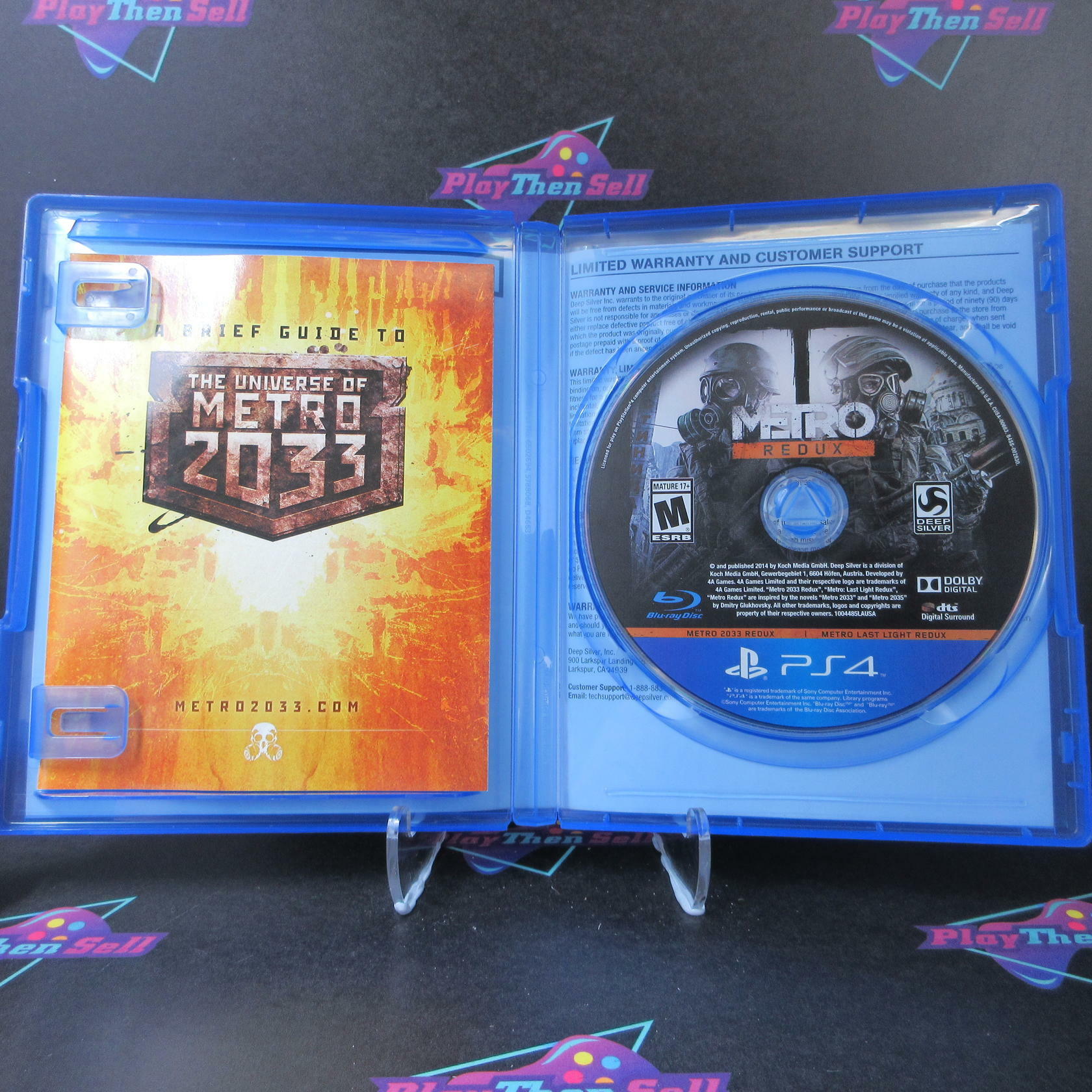 Metro Redux PS4 PlayStation 4 AD Complete CIB - Very Good