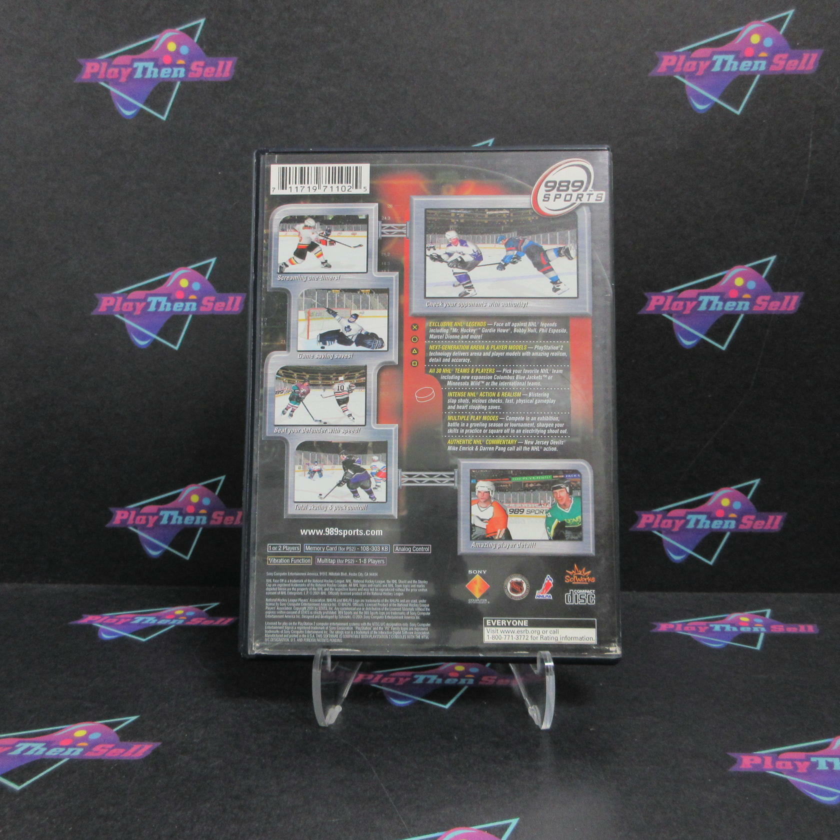 NHL Faceoff 2001 PS2 PlayStation 2 AD Complete CIB - Very Good