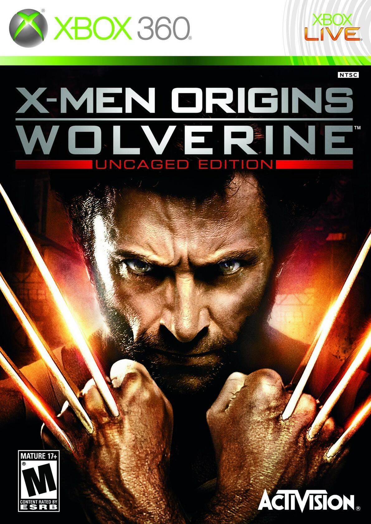 X-Men Origins Wolverine Uncaged Edition Xbox 360 AD/NM - Very Good
