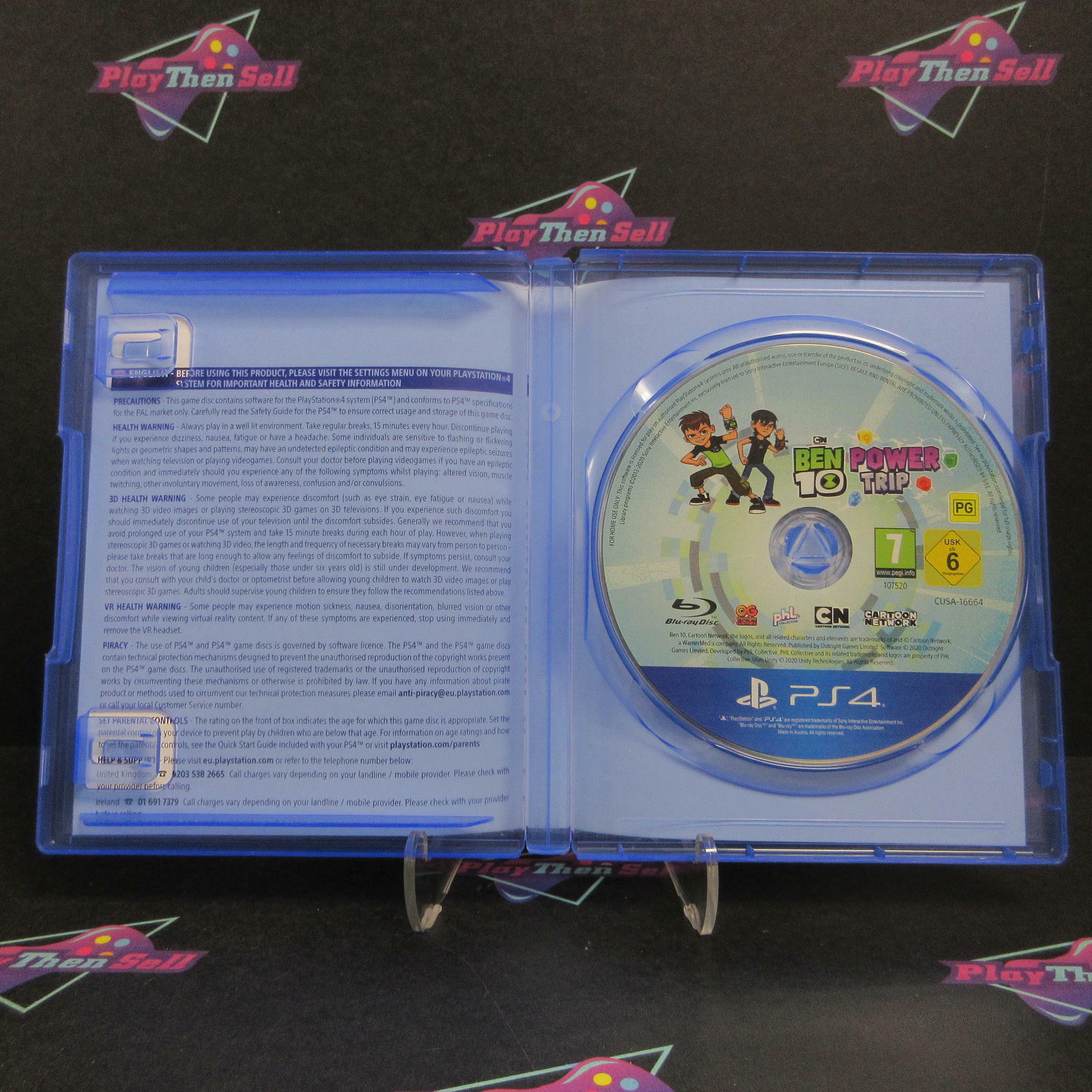 Ben 10 Power Trip PS4 PlayStation 4 PAL AD Complete CIB - Very Good