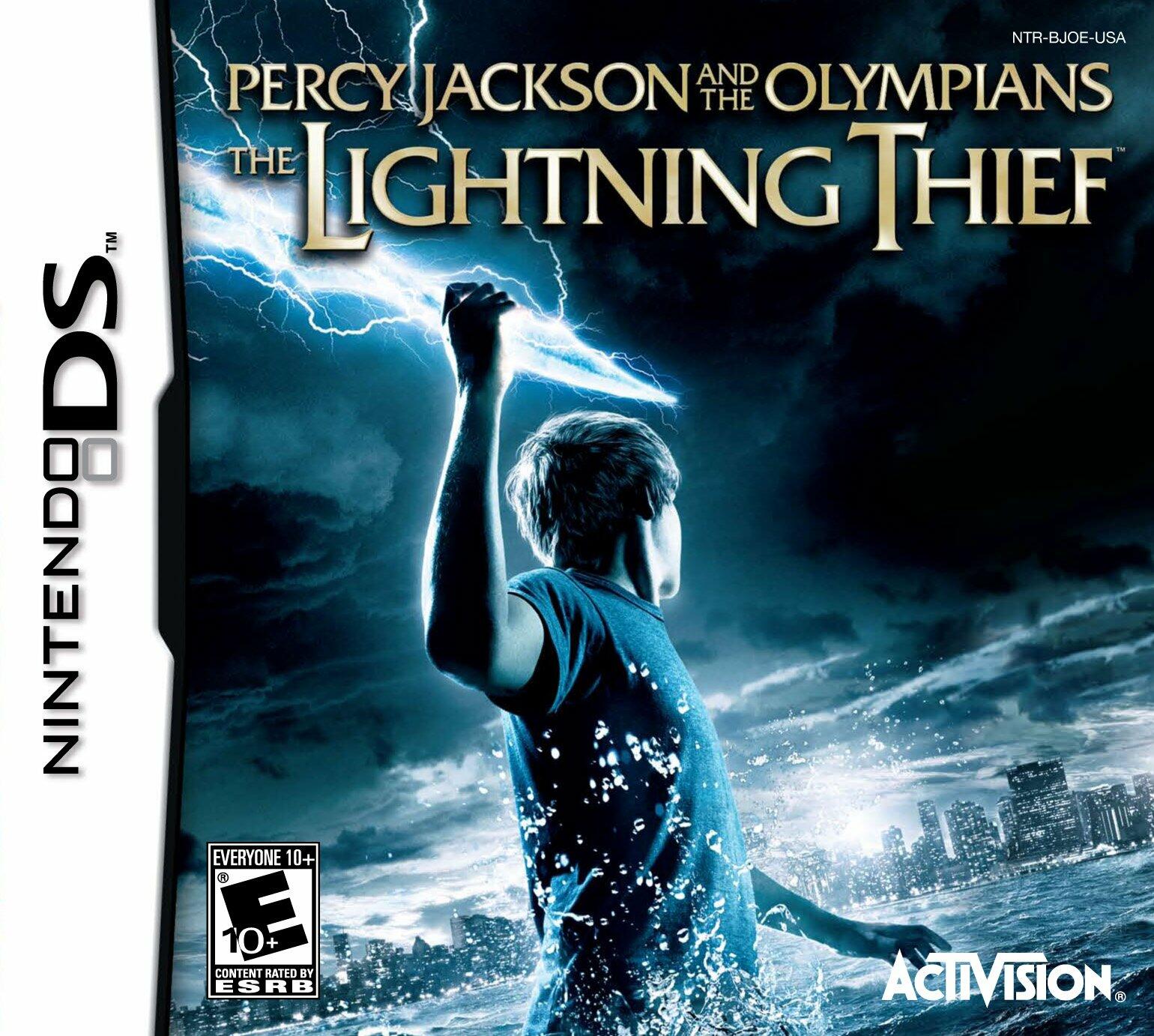 Percy Jackson and the Olympians The Lightning Thief Nintendo DS AD Complete CIB - Very Good
