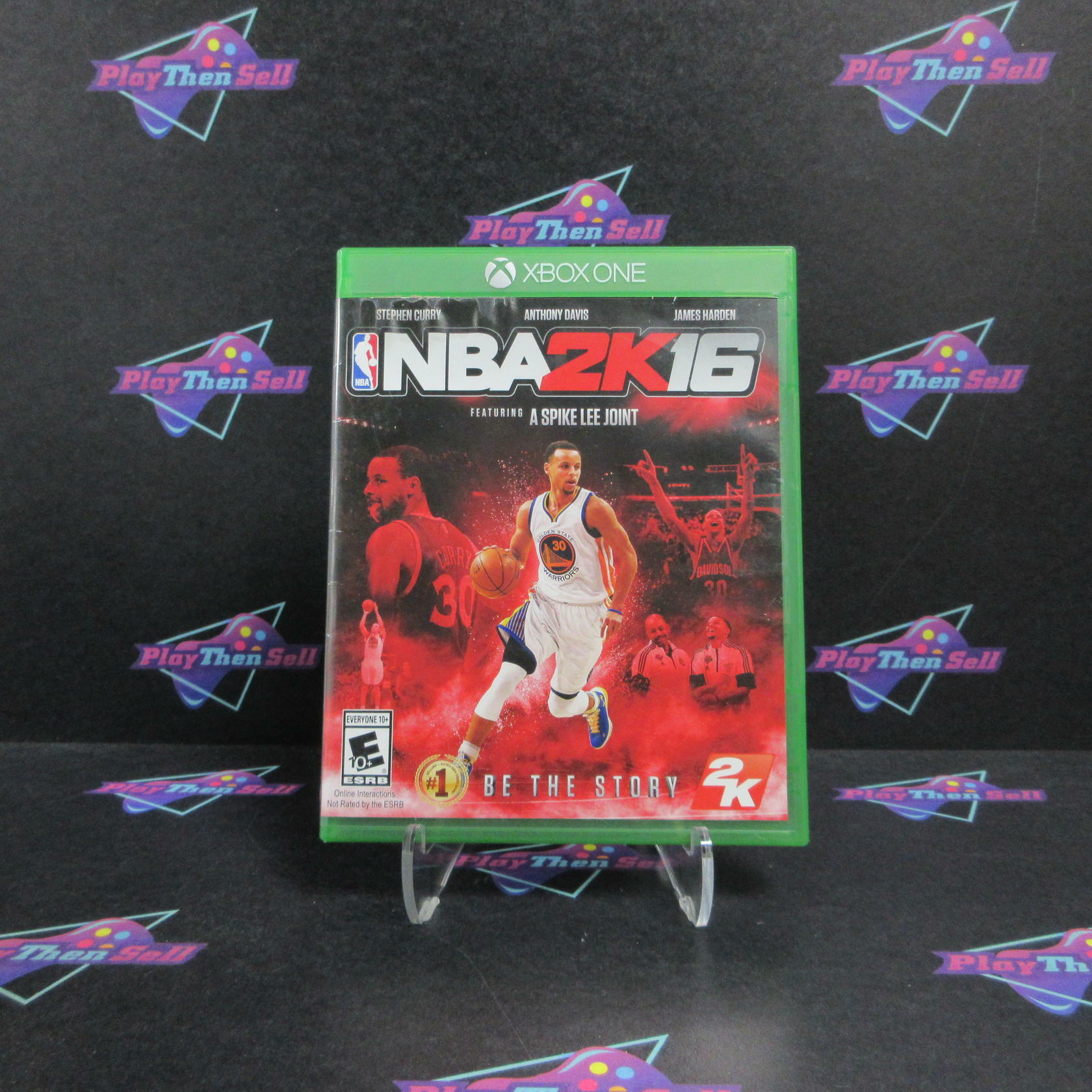 NBA 2K16 Stephen Curry Xbox One AD Complete CIB - Very Good