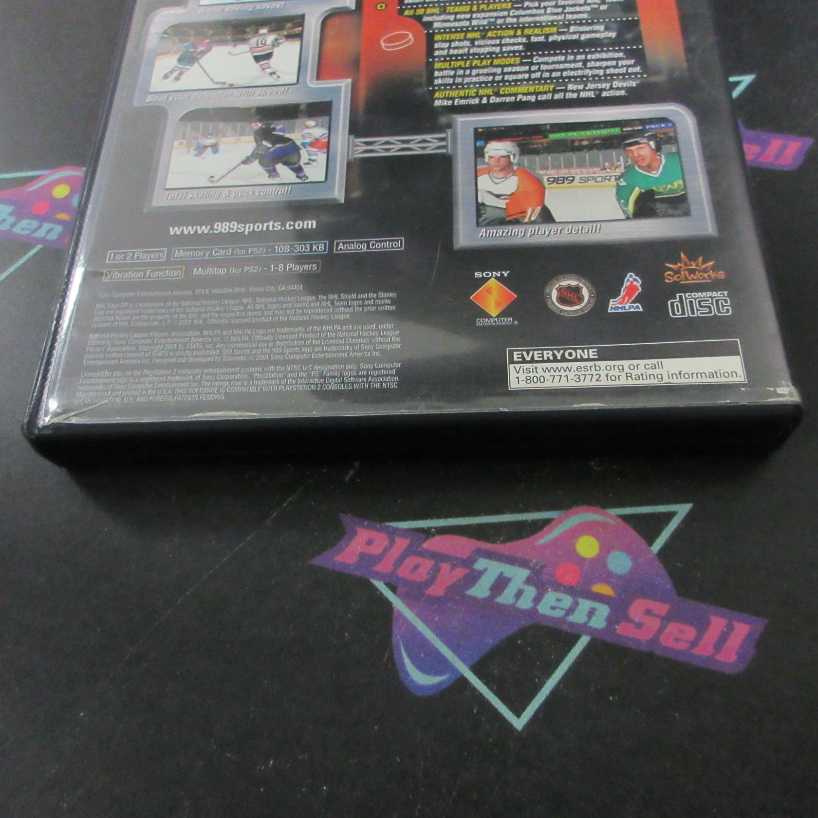 NHL Faceoff 2001 PS2 PlayStation 2 AD Complete CIB - Very Good