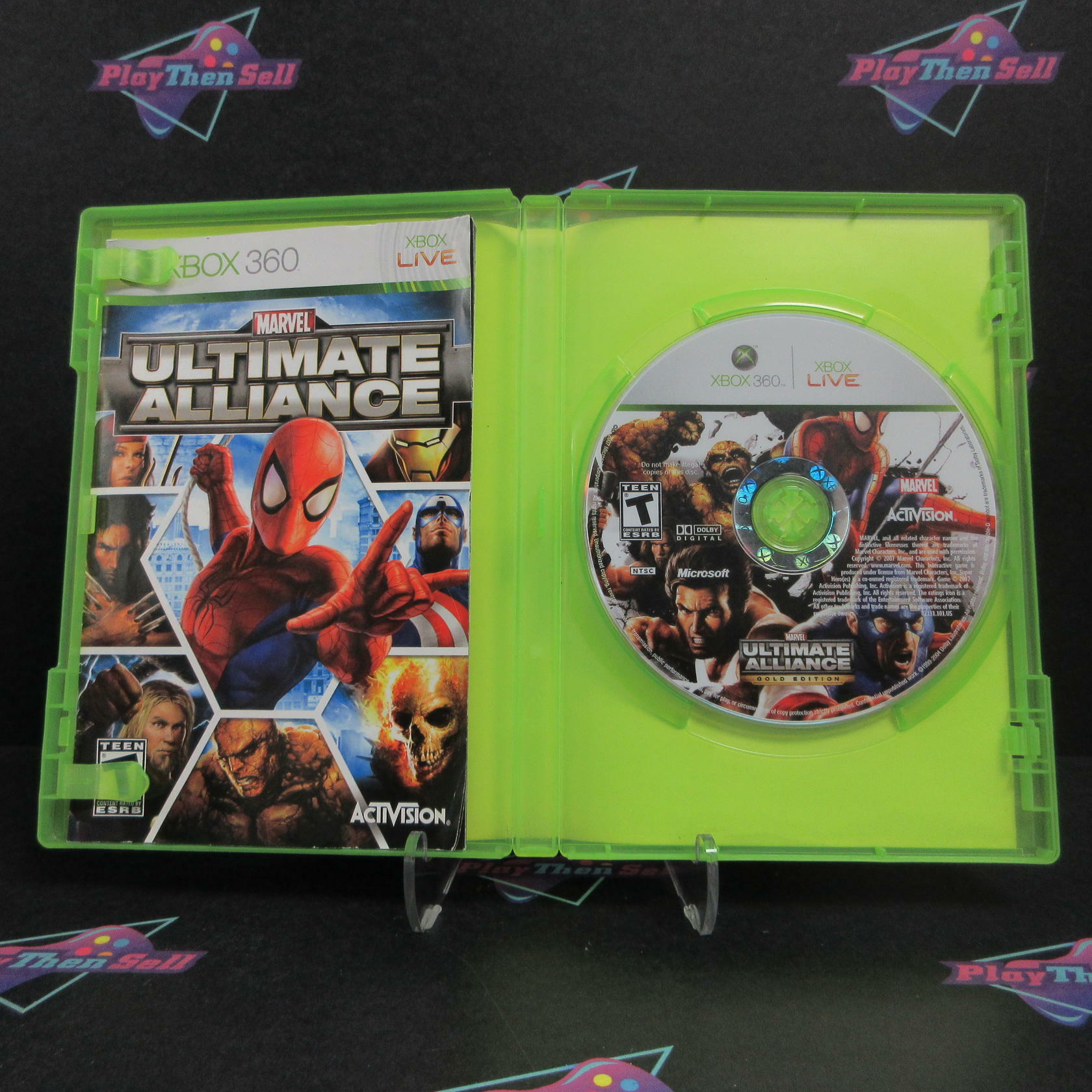Marvel Ultimate Alliance Gold Edition Xbox 360 AD Complete CIB - Very Good