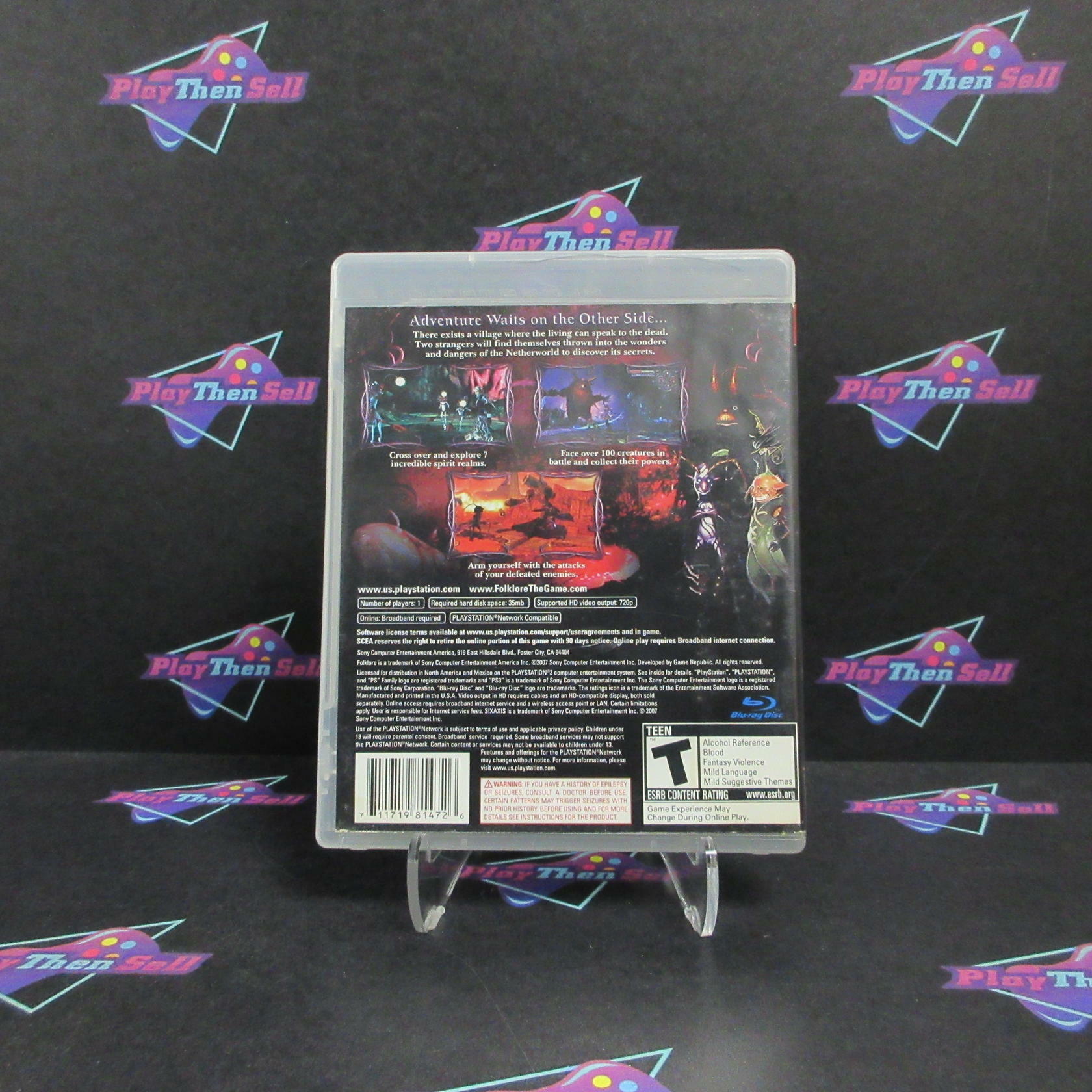 Folklore PS3 PlayStation 3 AD/NM - Very Good