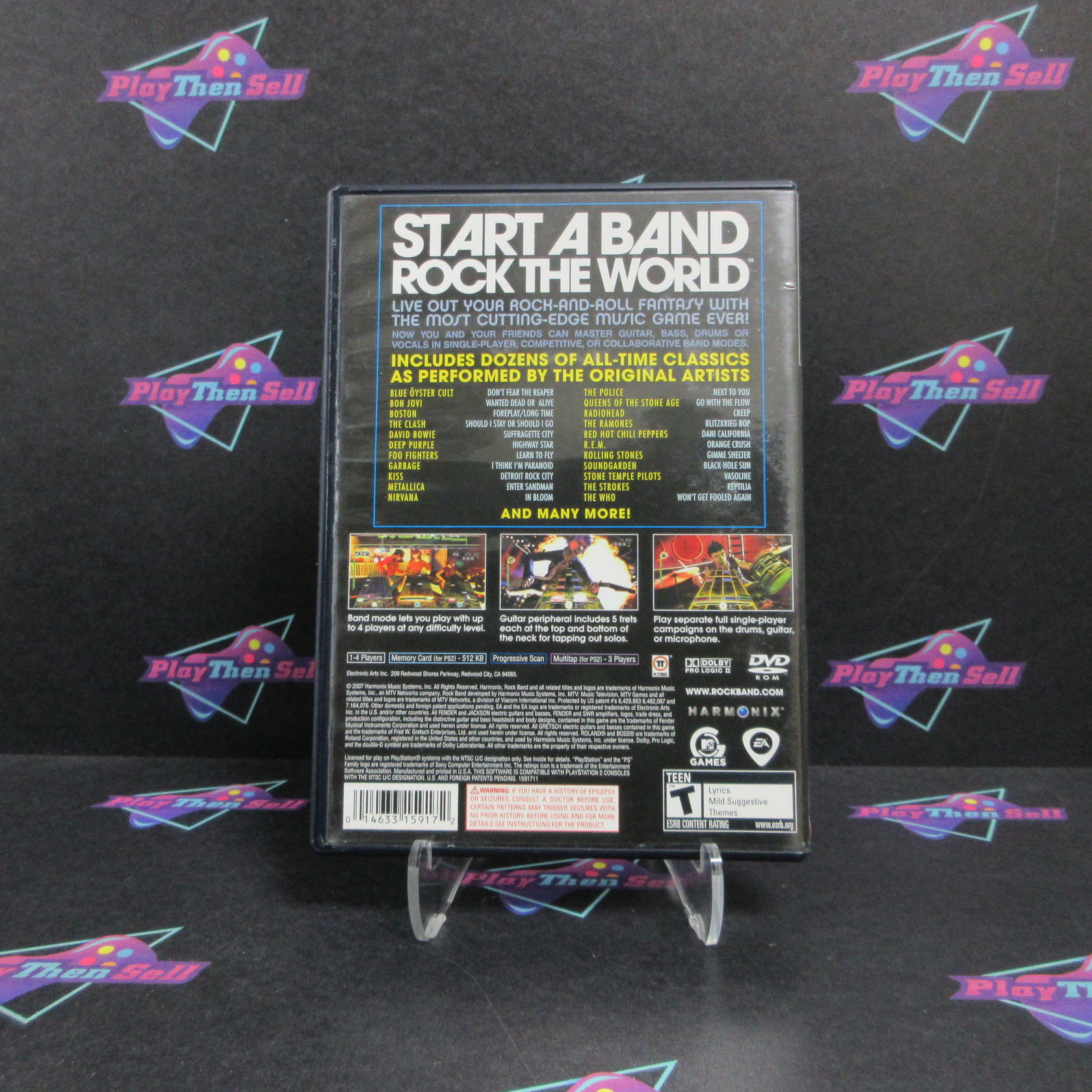 Rock Band PS2 PlayStation 2 MD Complete CIB - Very Good