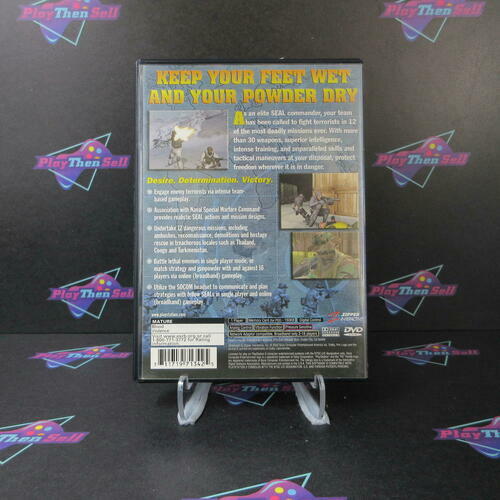 SOCOM US Navy Seals PS2 PlayStation 2 AD Complete CIB - Very Good