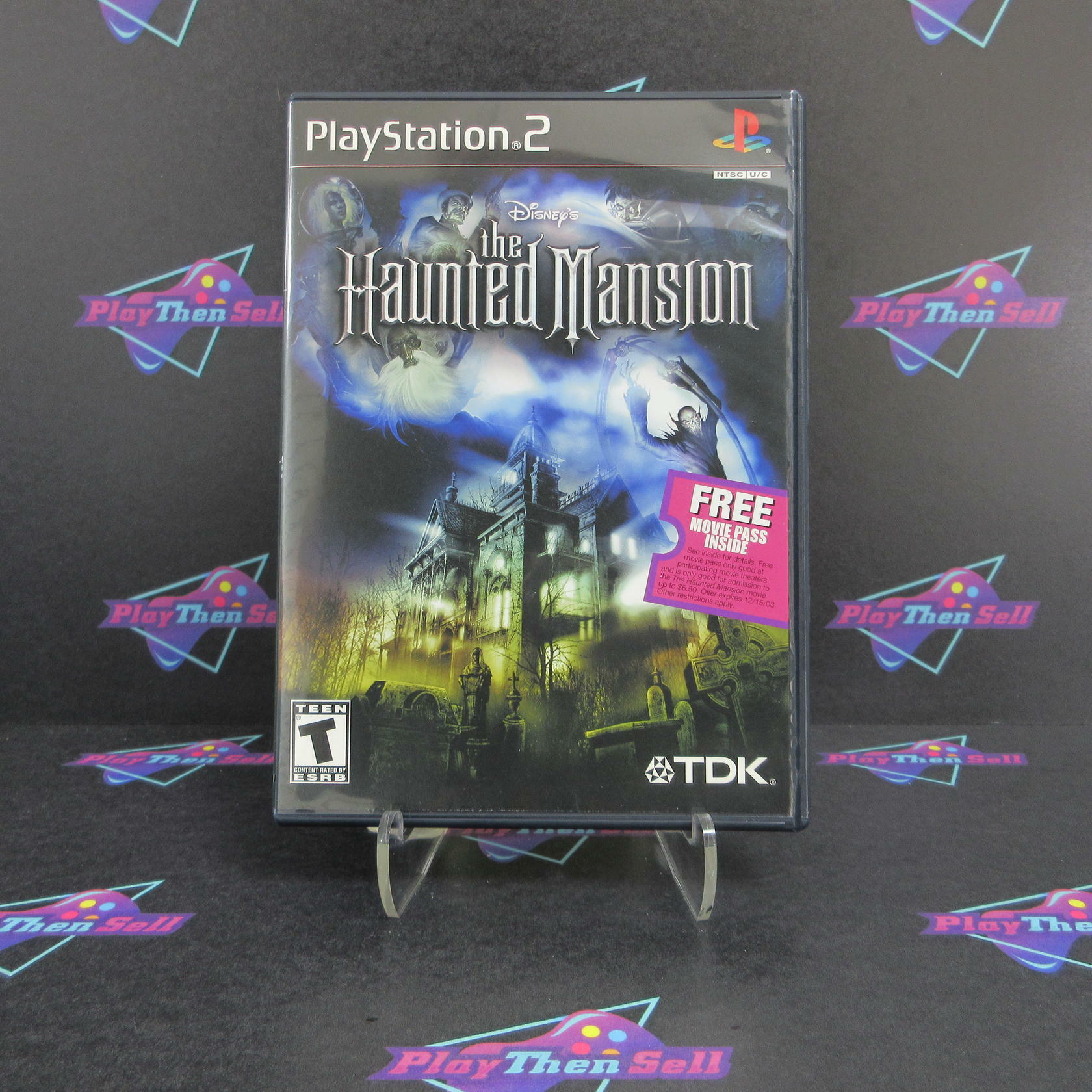The Haunted Mansion PS2 PlayStation 2 + Movie Ticket - Like New