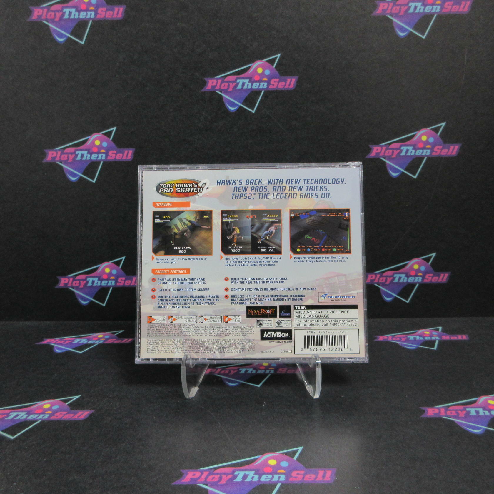 Tony Hawk's Pro Skater 2 Sega Dreamcast MD + Reg Card Complete CIB - Very Good