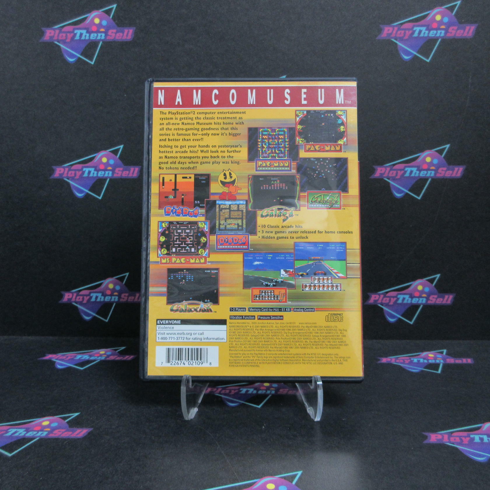 Namco Museum PS2 PlayStation 2 MD Complete CIB - Very Good