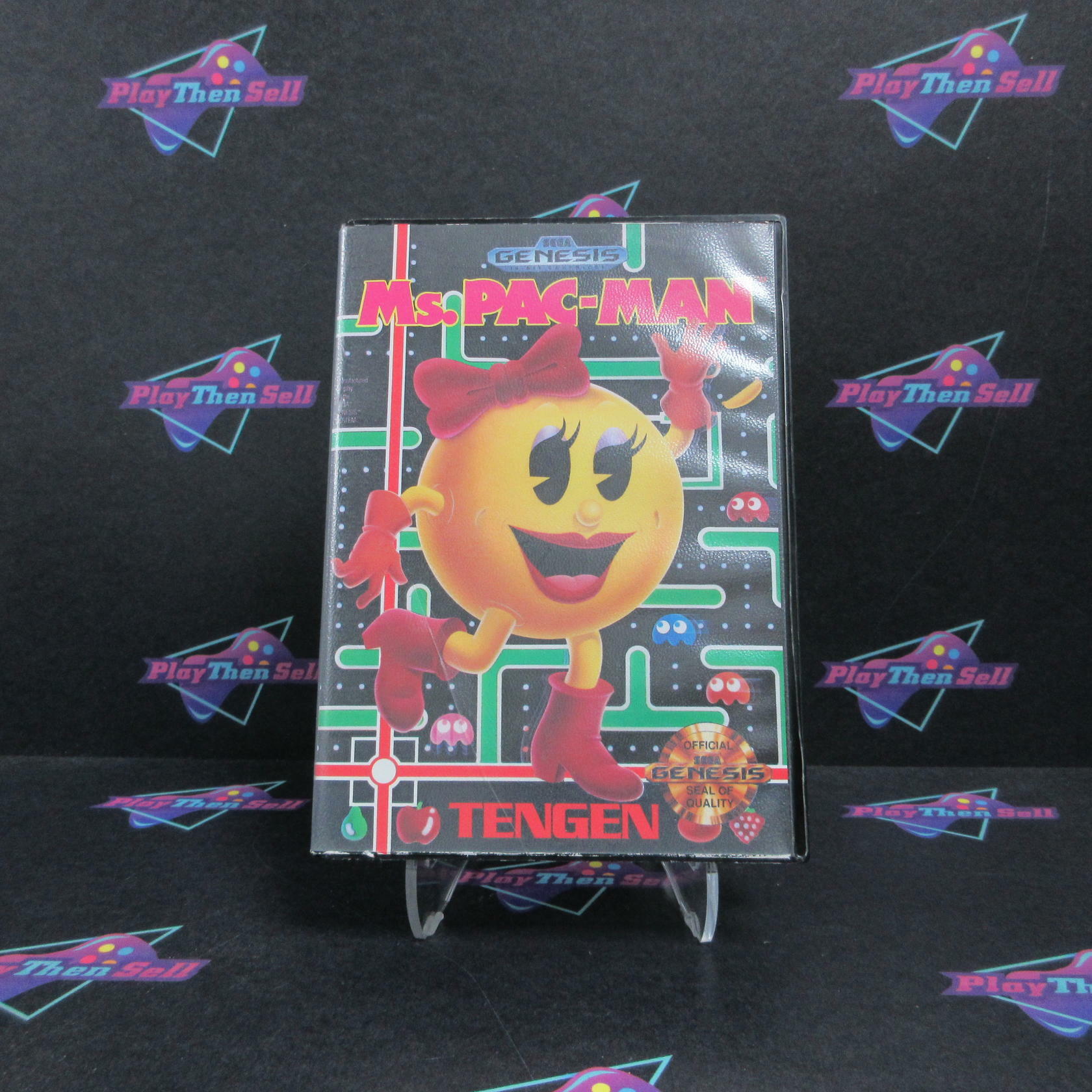 Ms. Pac-man Sega Genesis Boxed AD Complete CIB - Very Good