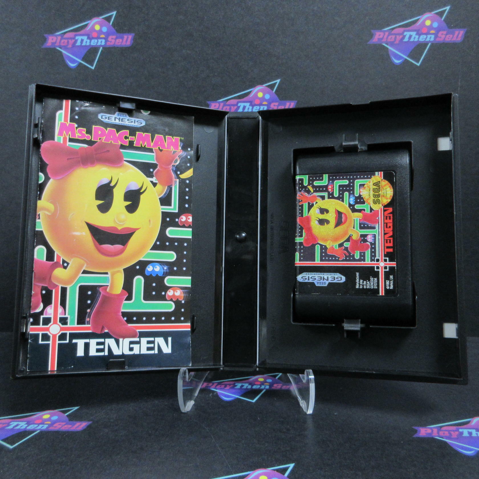 Ms. Pac-man Sega Genesis Boxed AD Complete CIB - Very Good