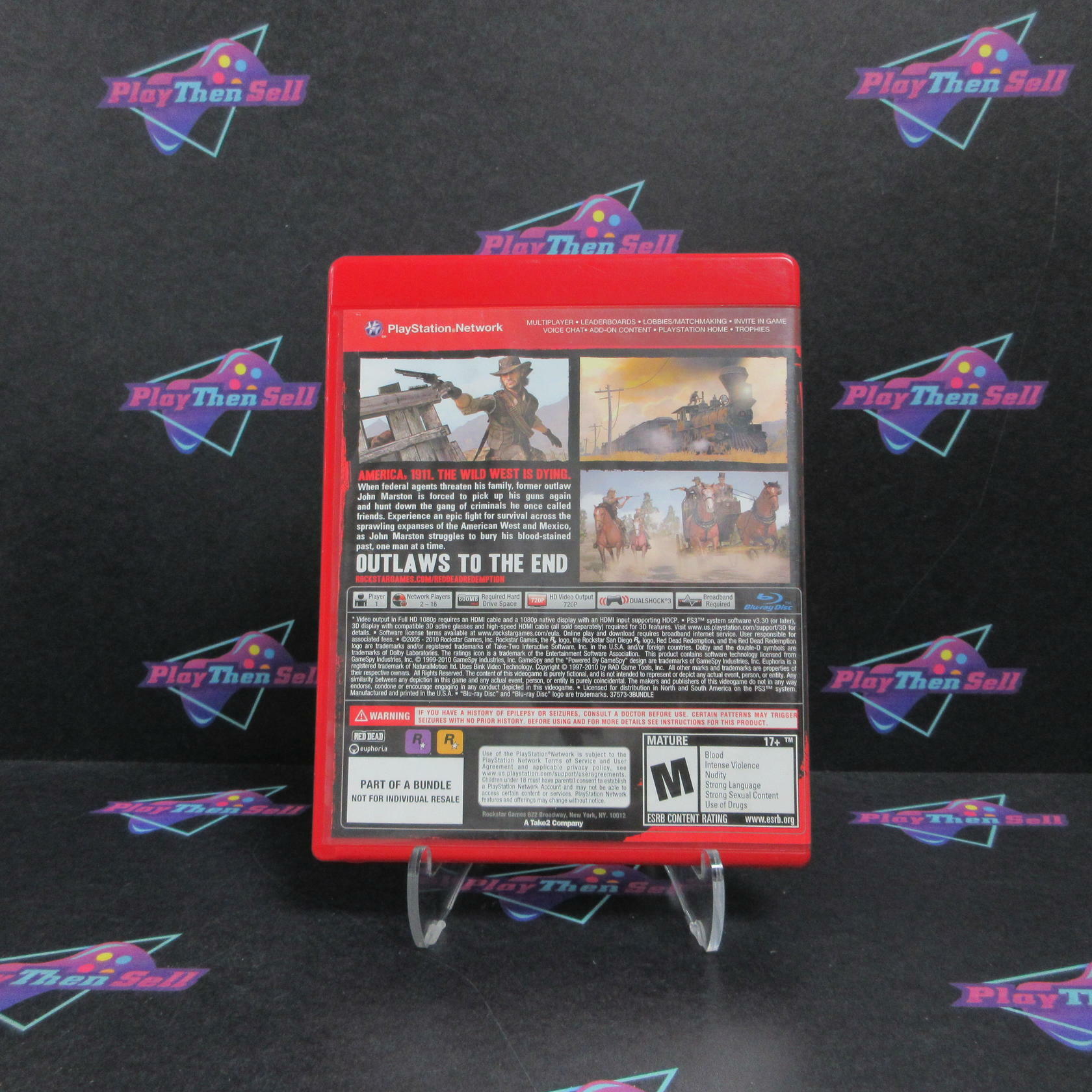 Red Dead Redemption PS3 PlayStation 3 GH AD Complete CIB - Very Good