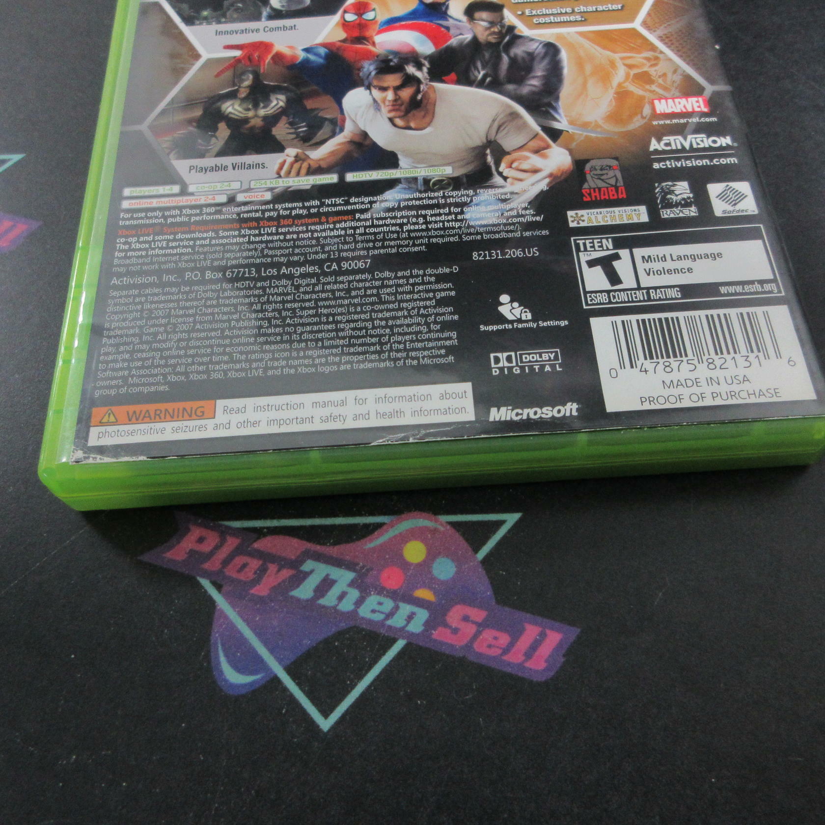 Marvel Ultimate Alliance Gold Edition Xbox 360 AD Complete CIB - Very Good