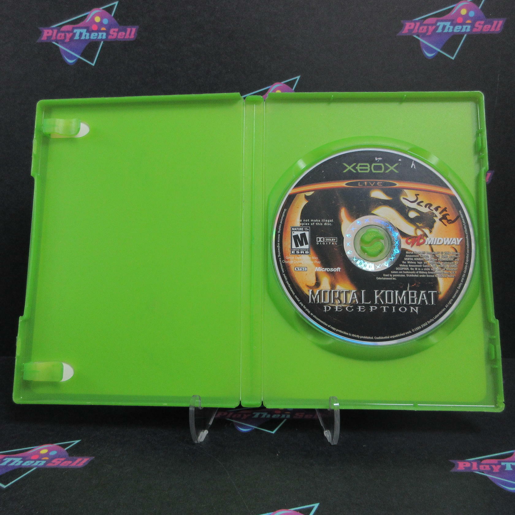 Mortal Kombat Deception Xbox AD/DD/NM - Very Good