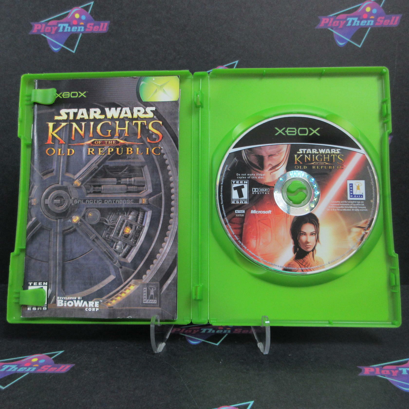 Star Wars Knights of the Old Republic MD + Reg Card Complete CIB - Very Good