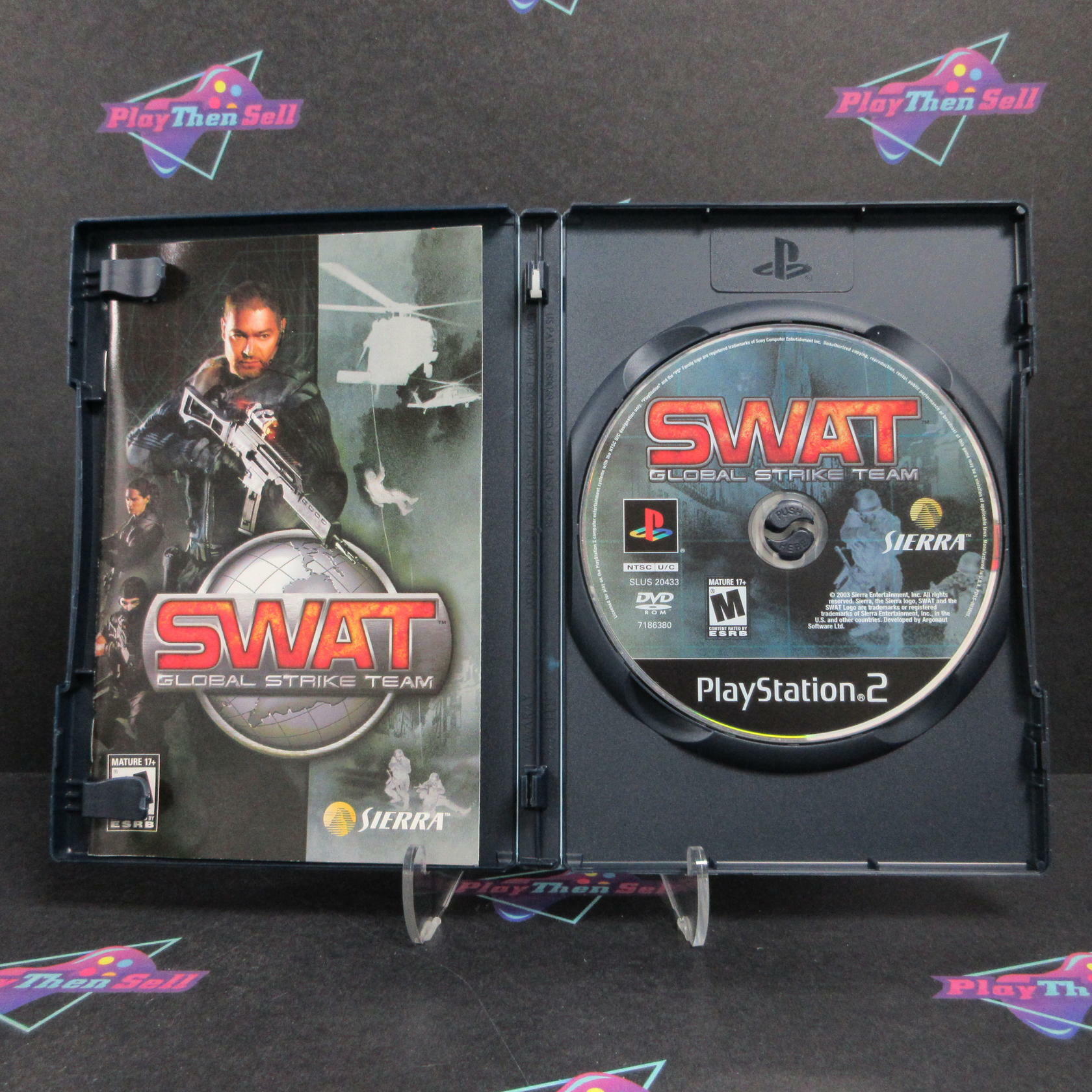 SWAT Global Strike Team PS2 PlayStation 2 + Reg Card Complete - Excellent