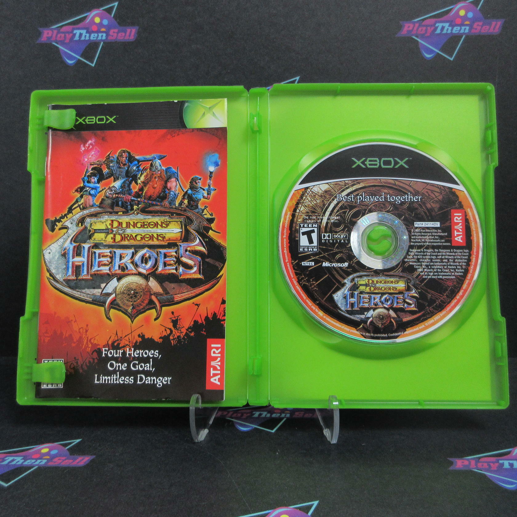 Dungeons & Dragons Heroes Xbox AD Complete CIB - Very Good