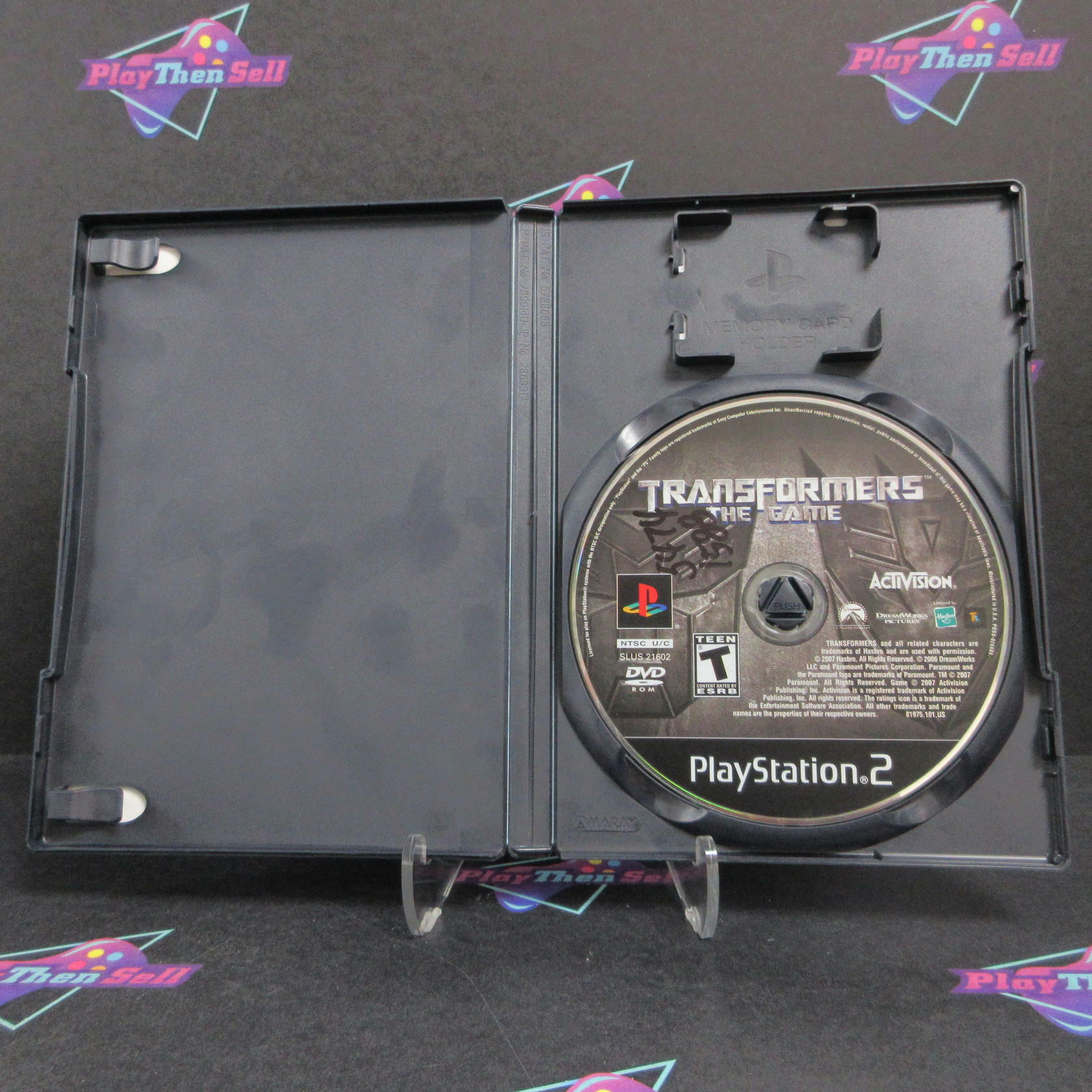 Transformers The Game Rental Art PS2 PlayStation 2 DD/NM - Very Good
