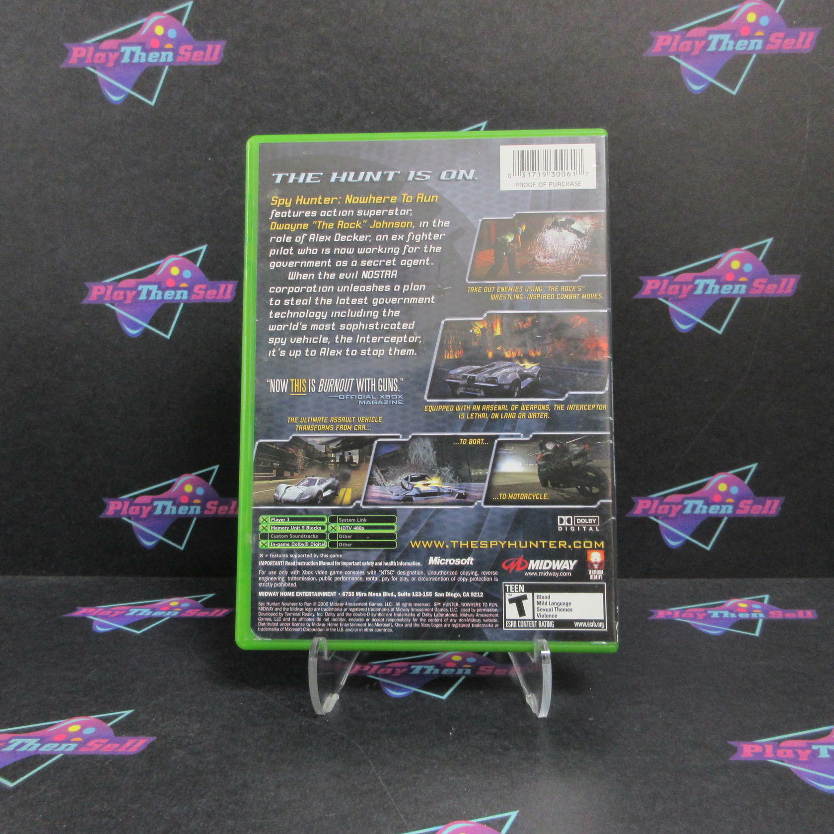 Spyhunter Nowhere To Run Xbox AD/DD Complete CIB - Very Good