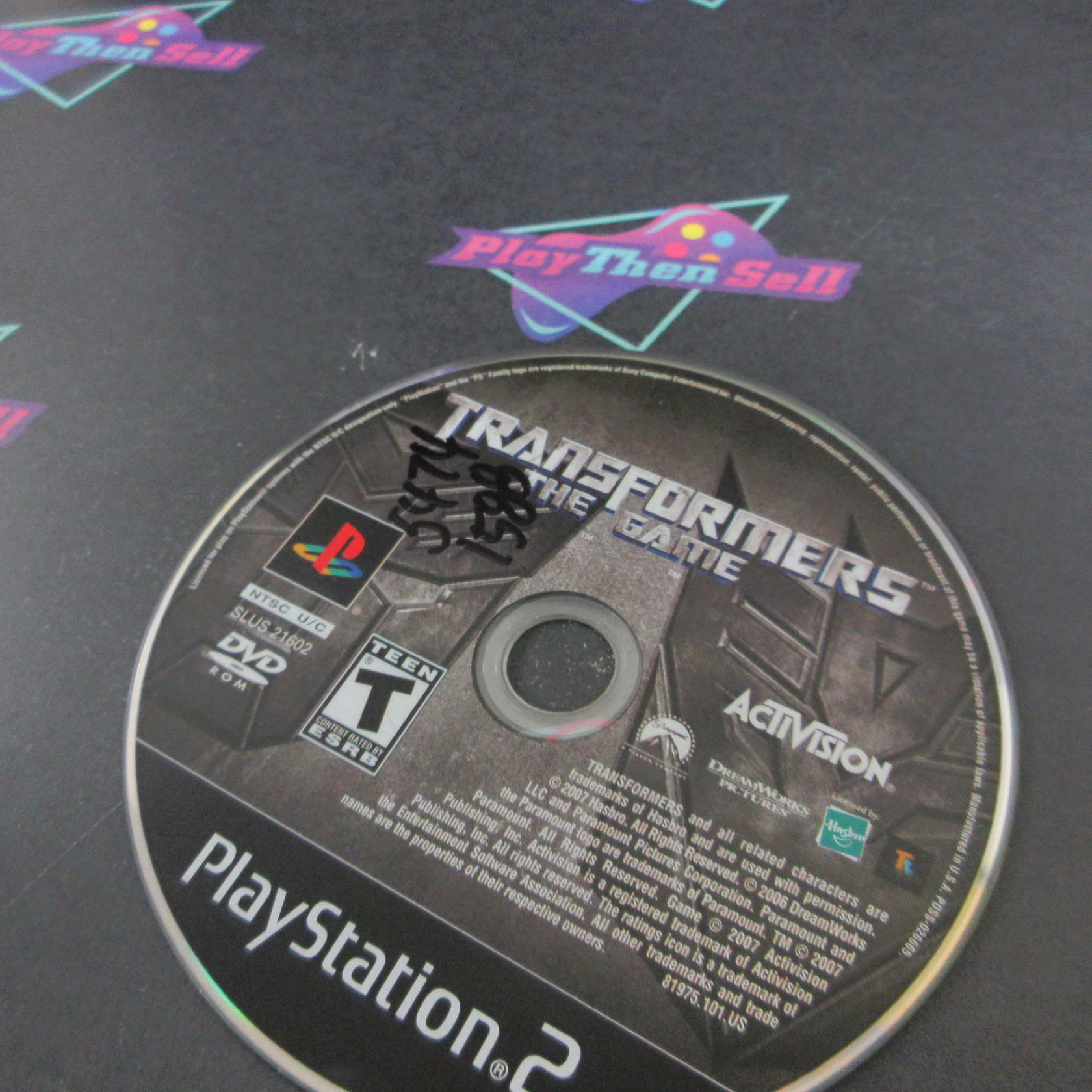 Transformers The Game Rental Art PS2 PlayStation 2 DD/NM - Very Good