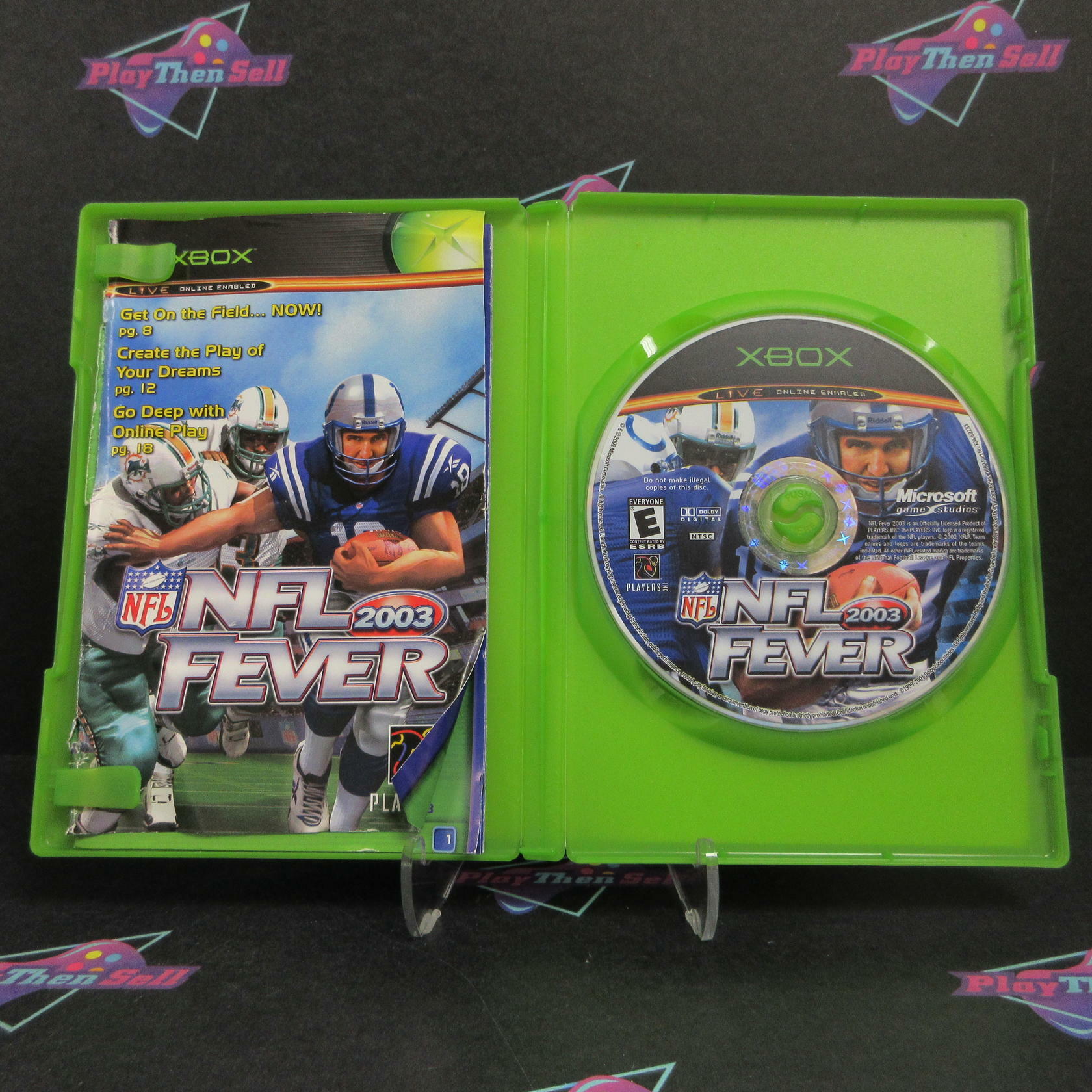 NFL Fever 2003 Xbox AD/MD Complete CIB - Very Good