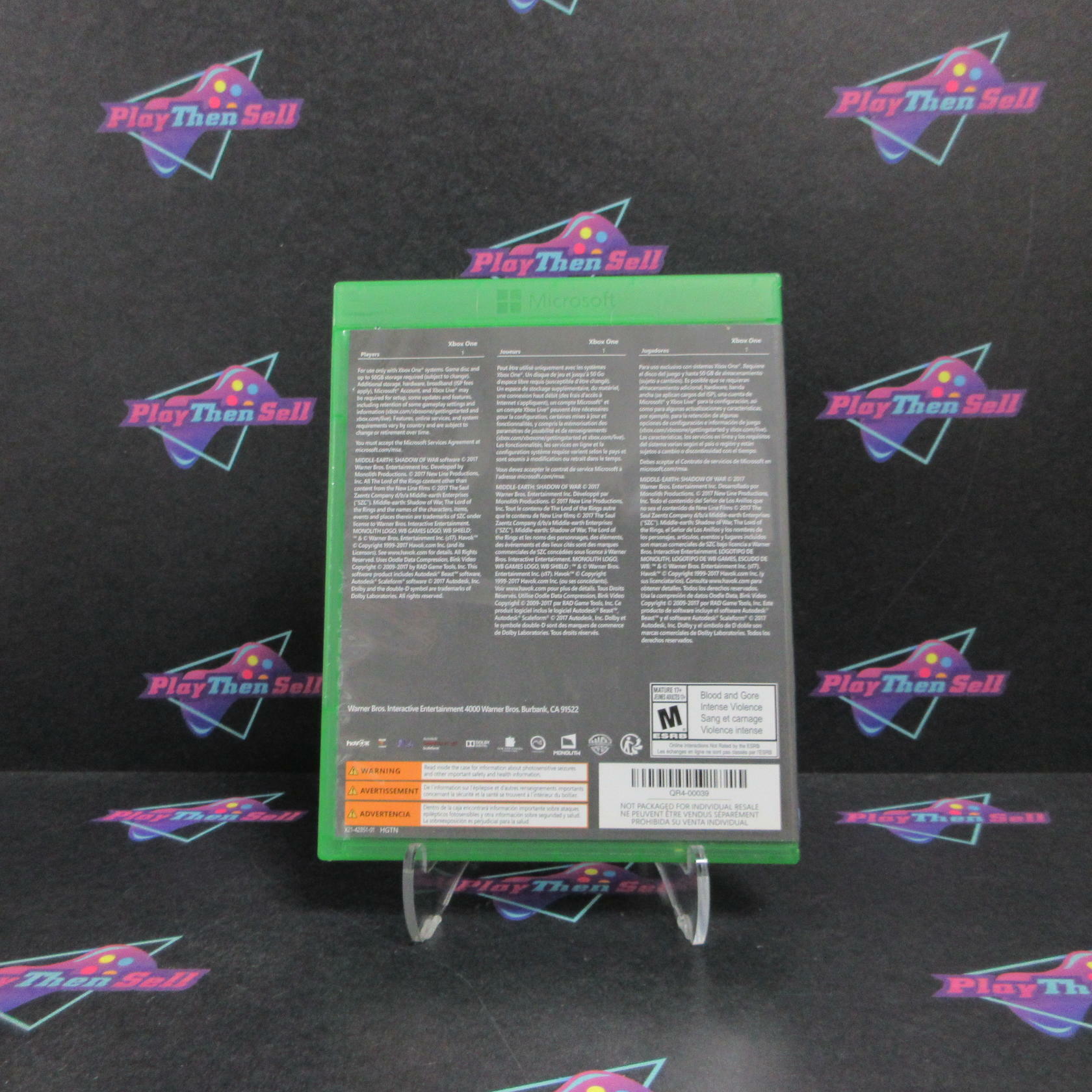 Middle-Earth Shadow Of War Xbox One Complete - Refurbished