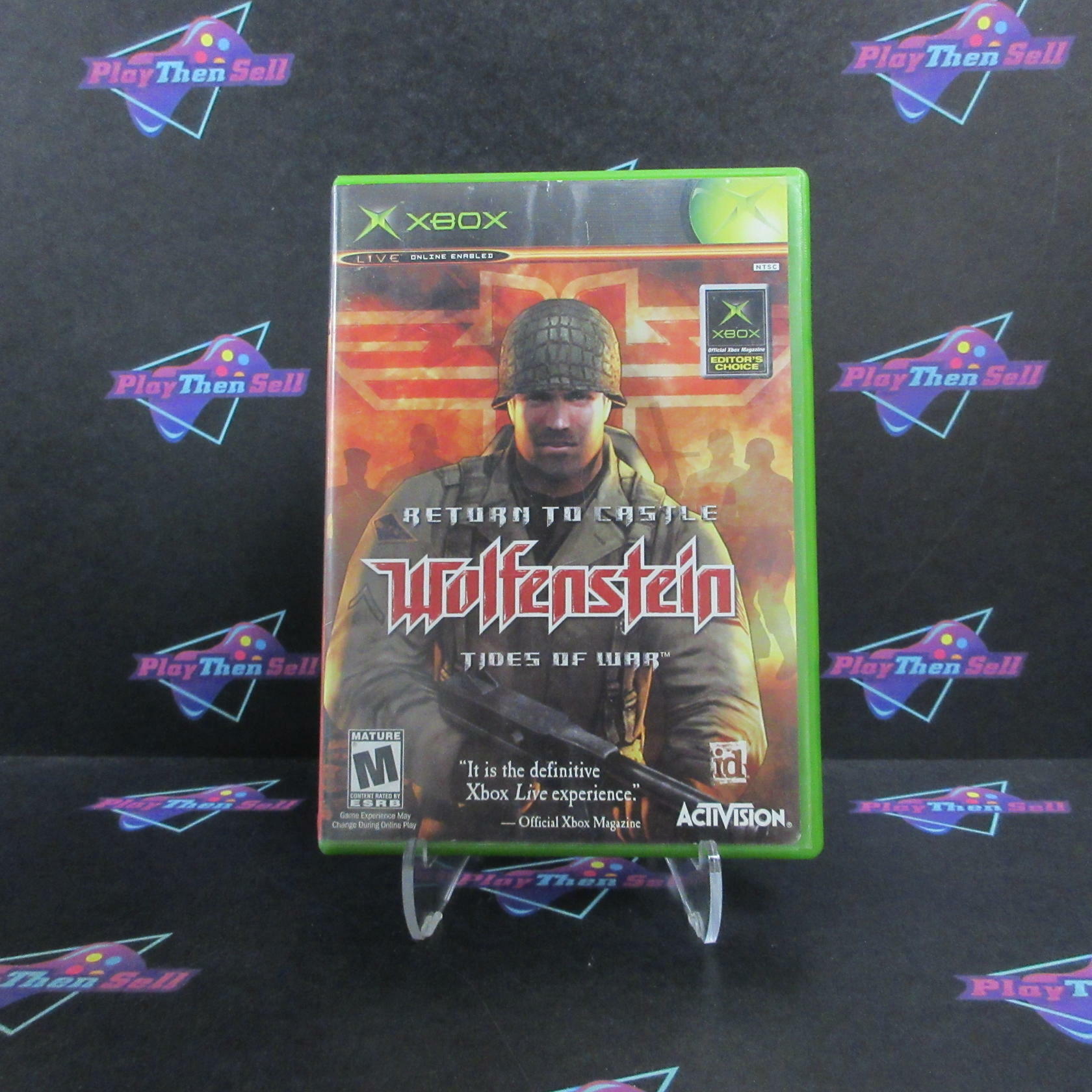 Return to Castle Wolfenstein Tides of War Xbox AD/NM - Very Good