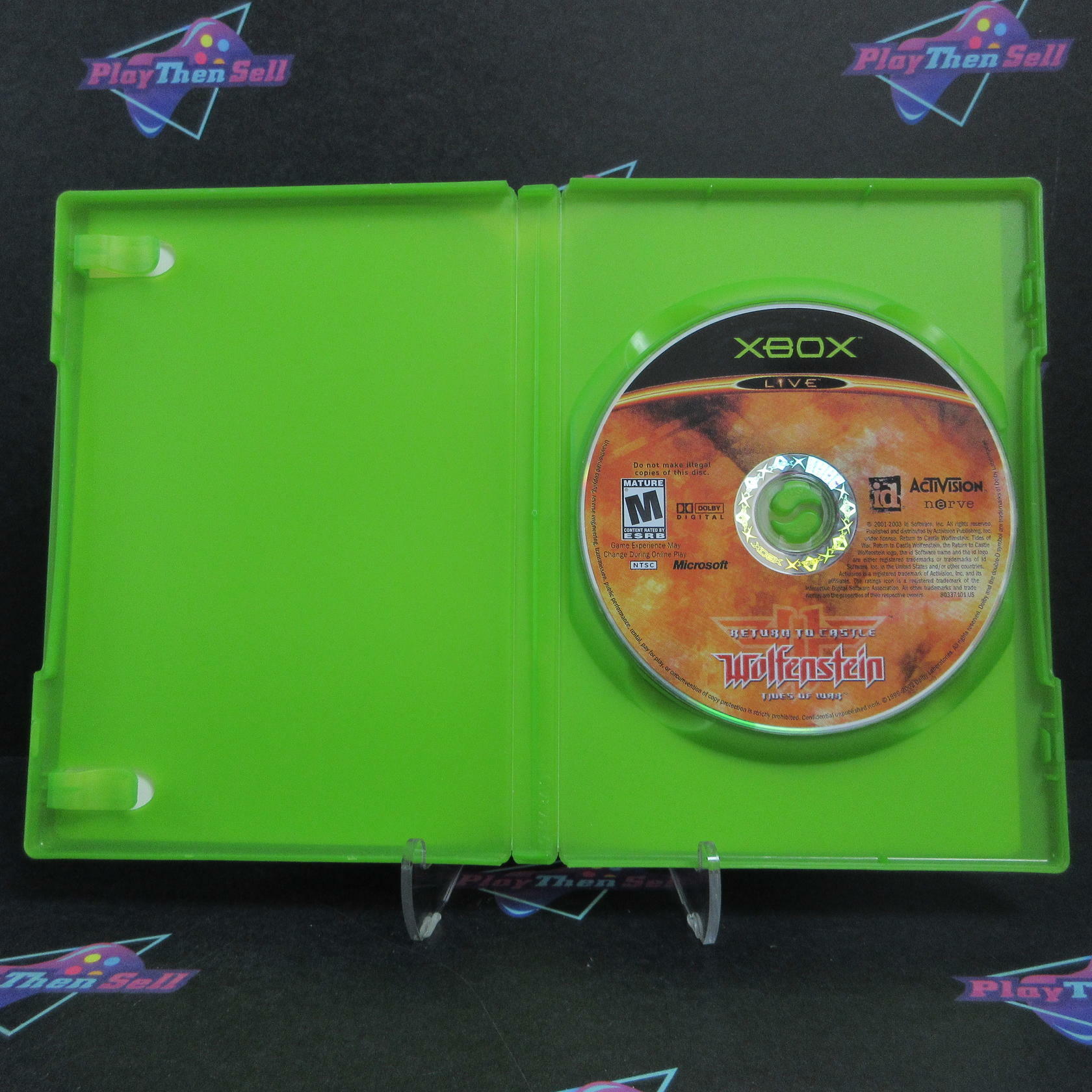 Return to Castle Wolfenstein Tides of War Xbox AD/NM - Very Good