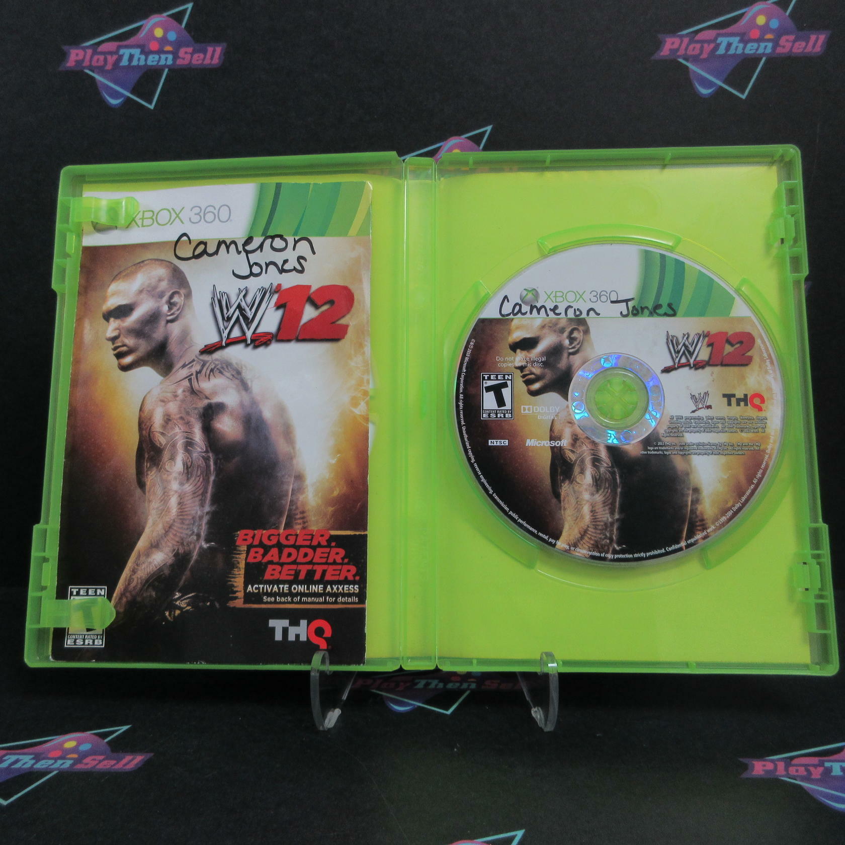 WWE 12 Xbox 360 AD/DD/MD Complete CIB - Very Good
