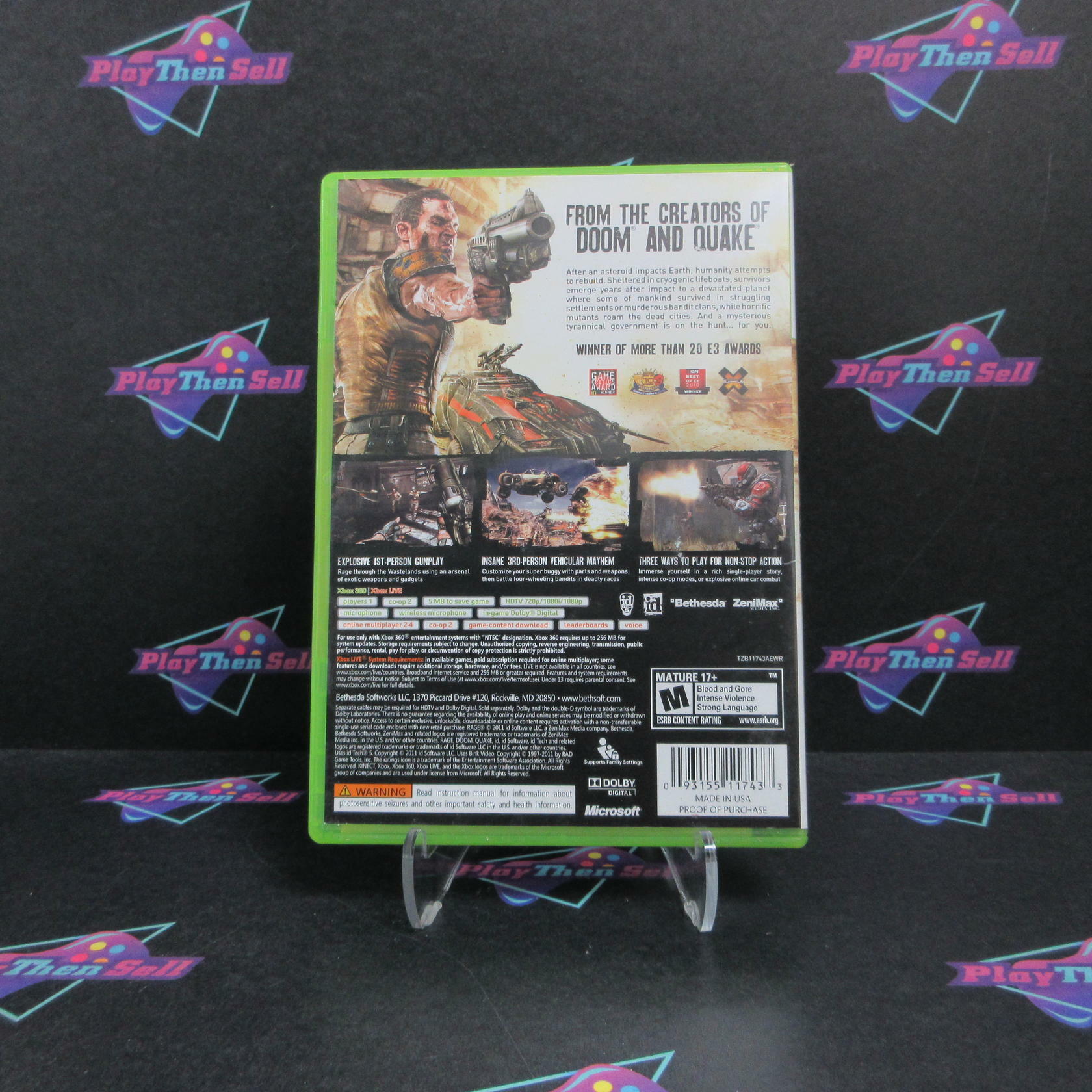 Rage Anarchy Edition Xbox 360 AD Complete CIB - Very Good