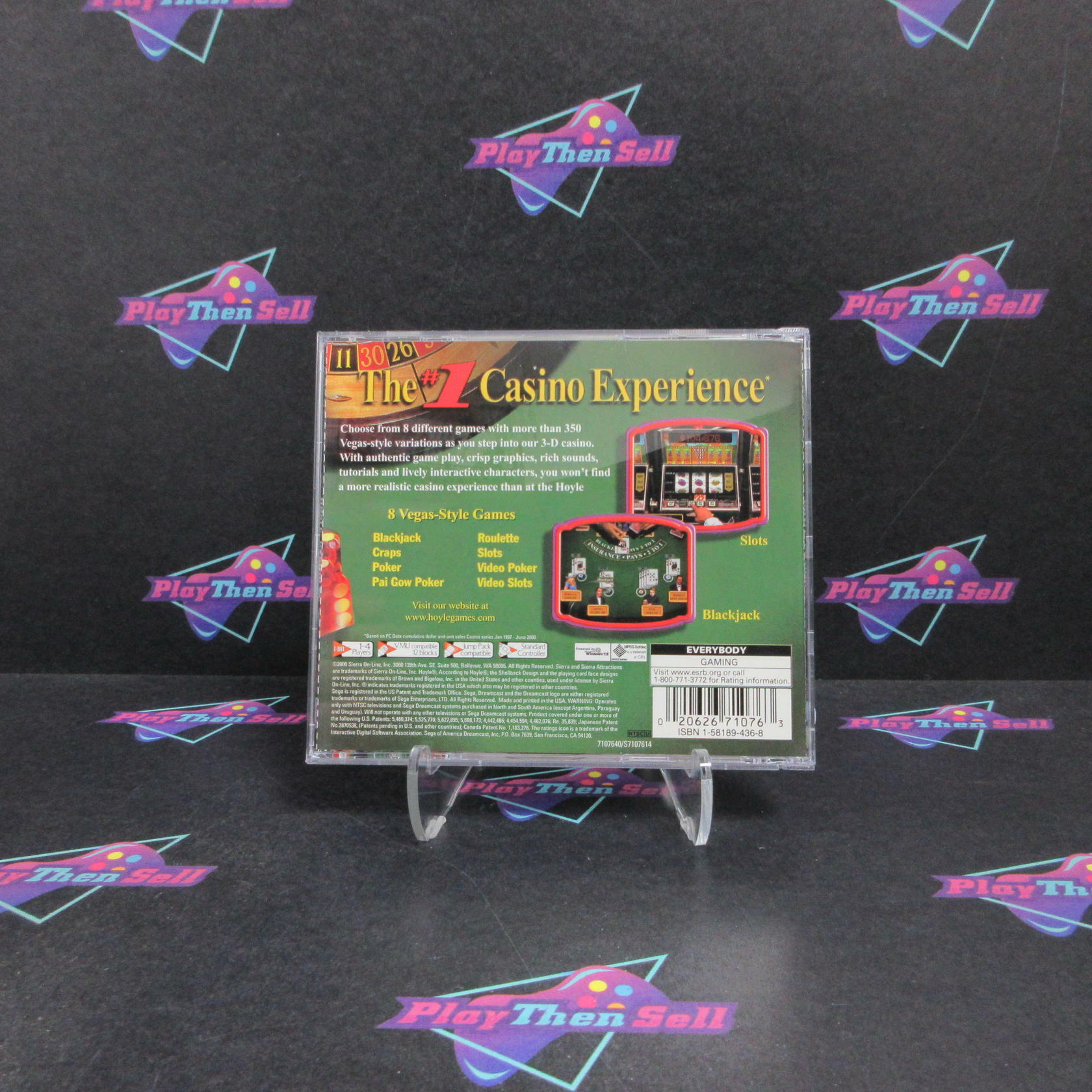 Hoyle Casino Sega Dreamcast + Reg Card Complete - Excellent