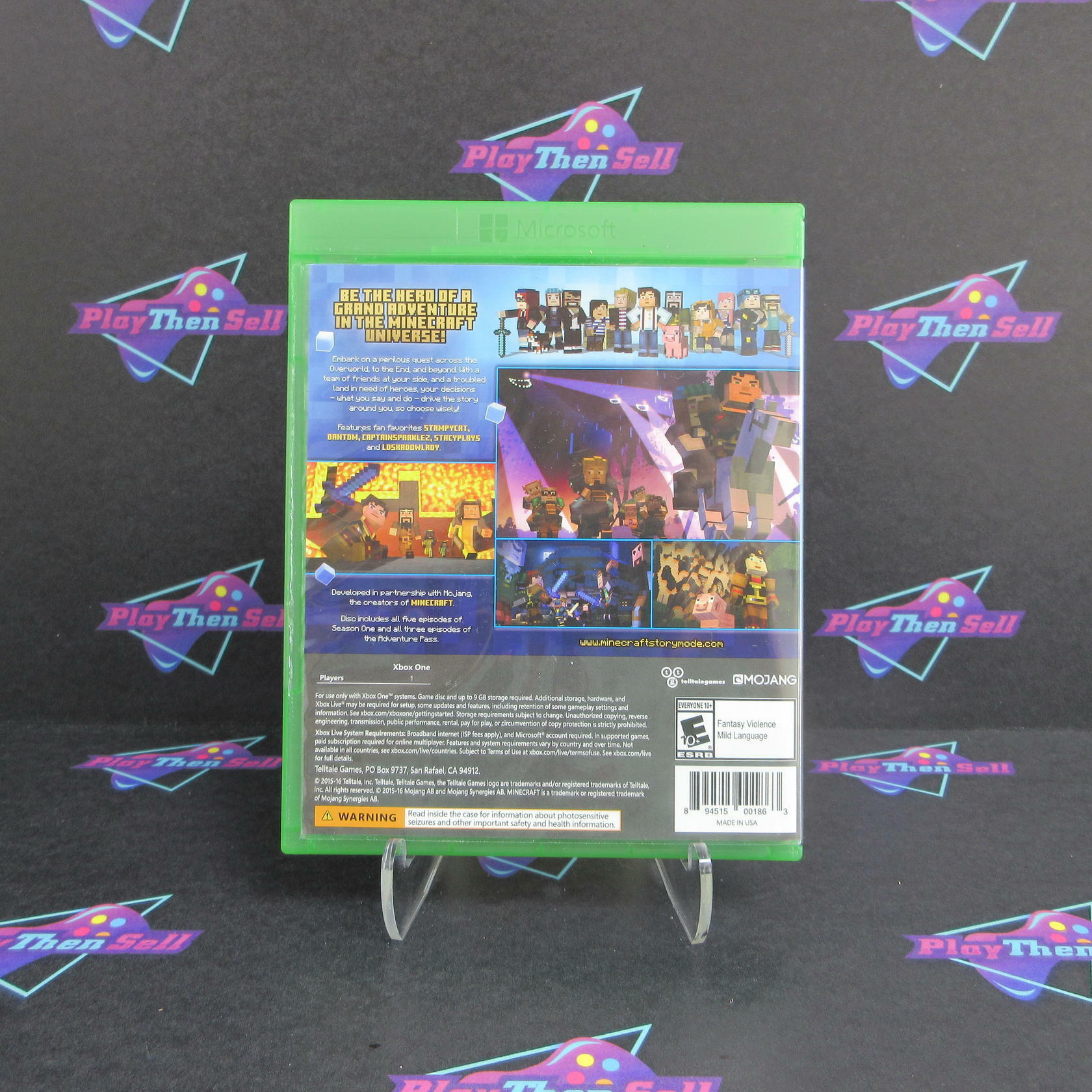 Minecraft Story Mode The Complete Adventure Xbox One Complete - Refurbished