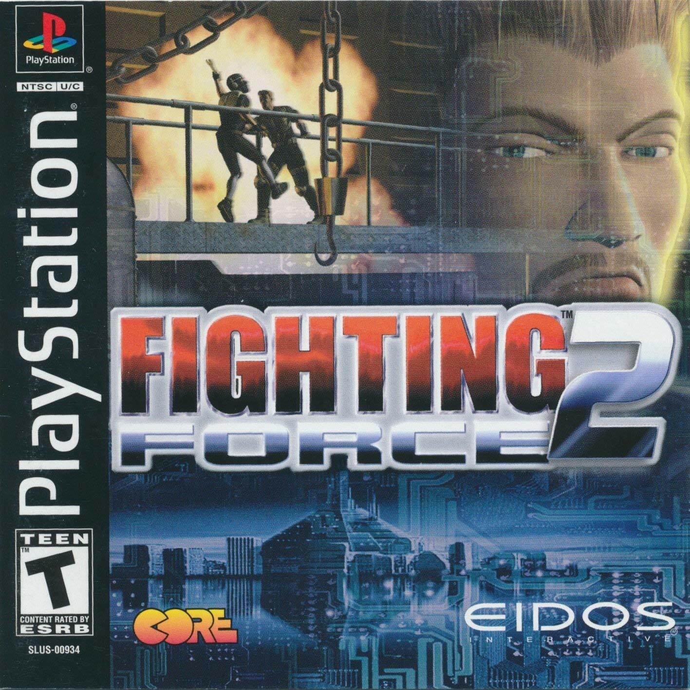 Fighting Force 2 PS1 PlayStation + Reg Card Complete - Excellent